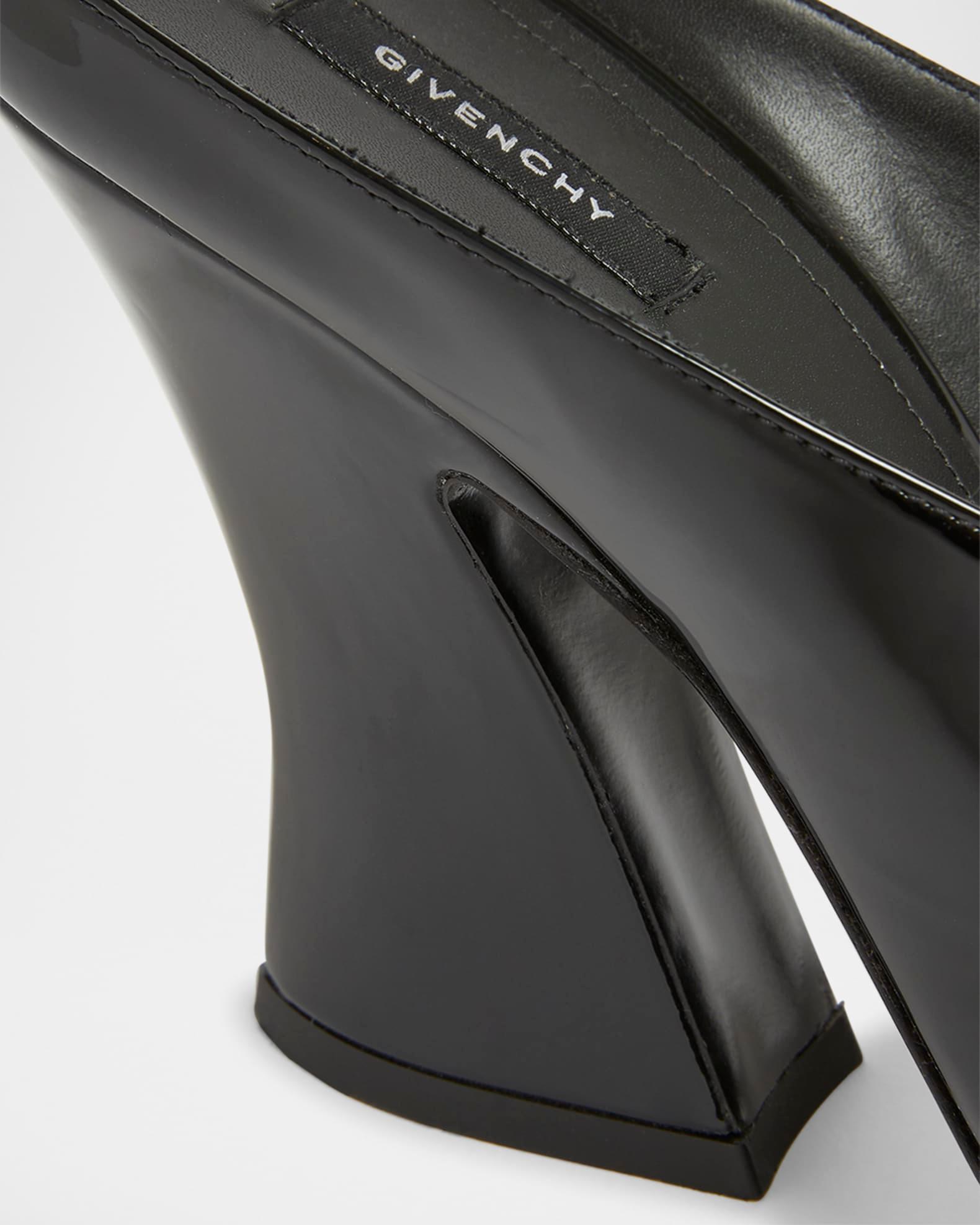 Patent Leather Sculpted Block-Heel Mules Product Image