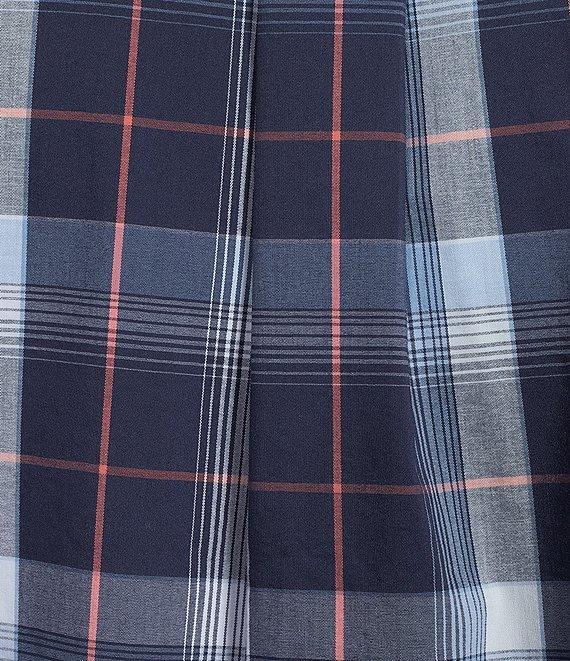 Rowm Rec + Relax Long Sleeve Performance Large Dark Plaid Pattern Shirt Product Image