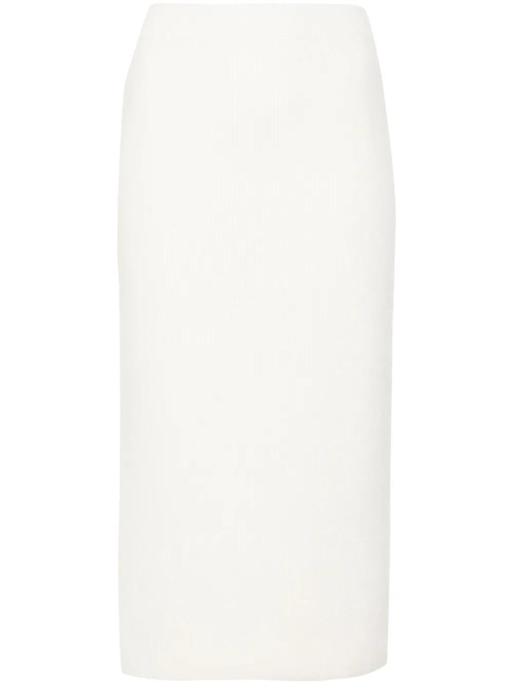 FABIANA FILIPPI Second Skin Pencil Skirt In White Product Image