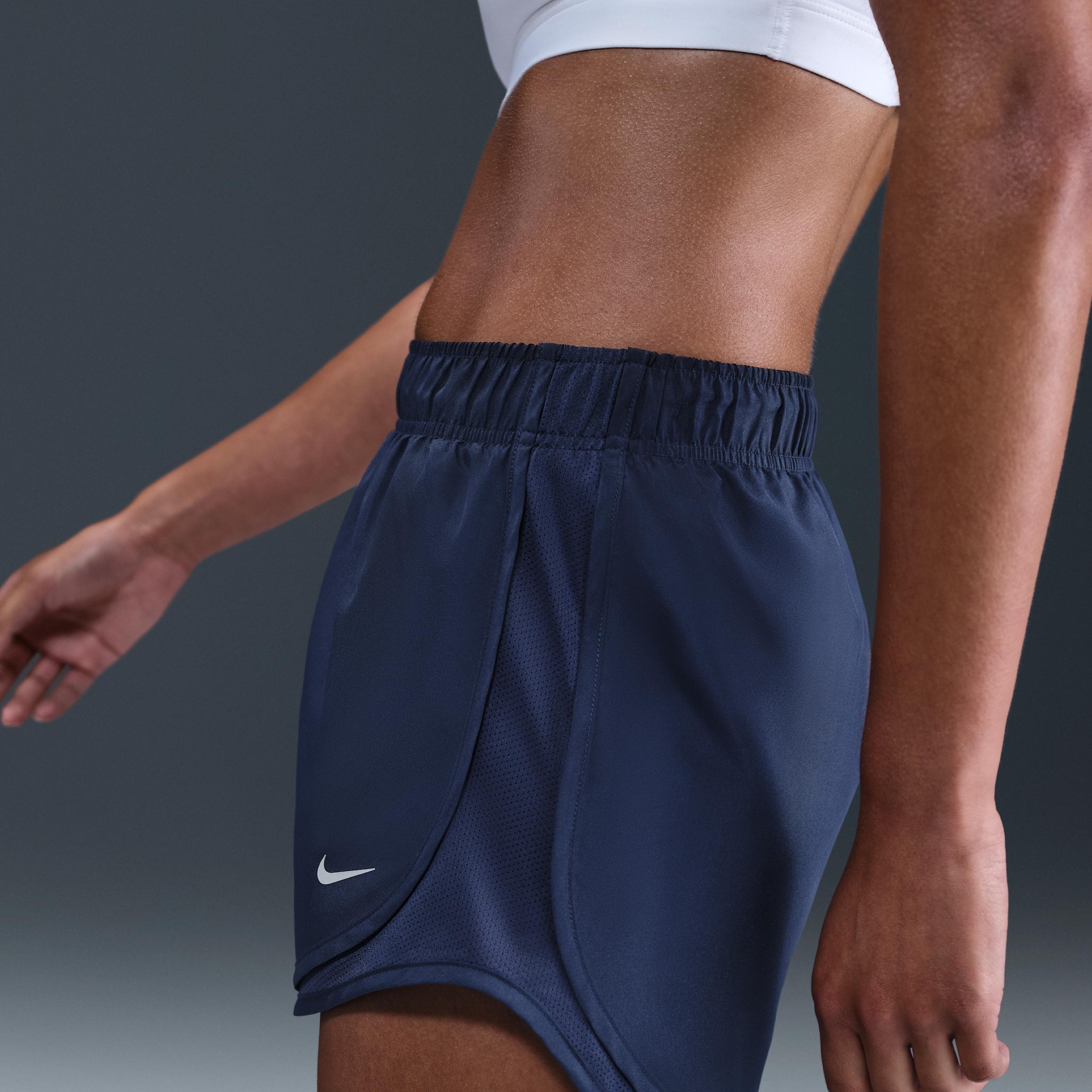 Nike Womens Tempo Dri-FIT Mid-Rise Brief-Lined Running Shorts | HM6096-411 Product Image