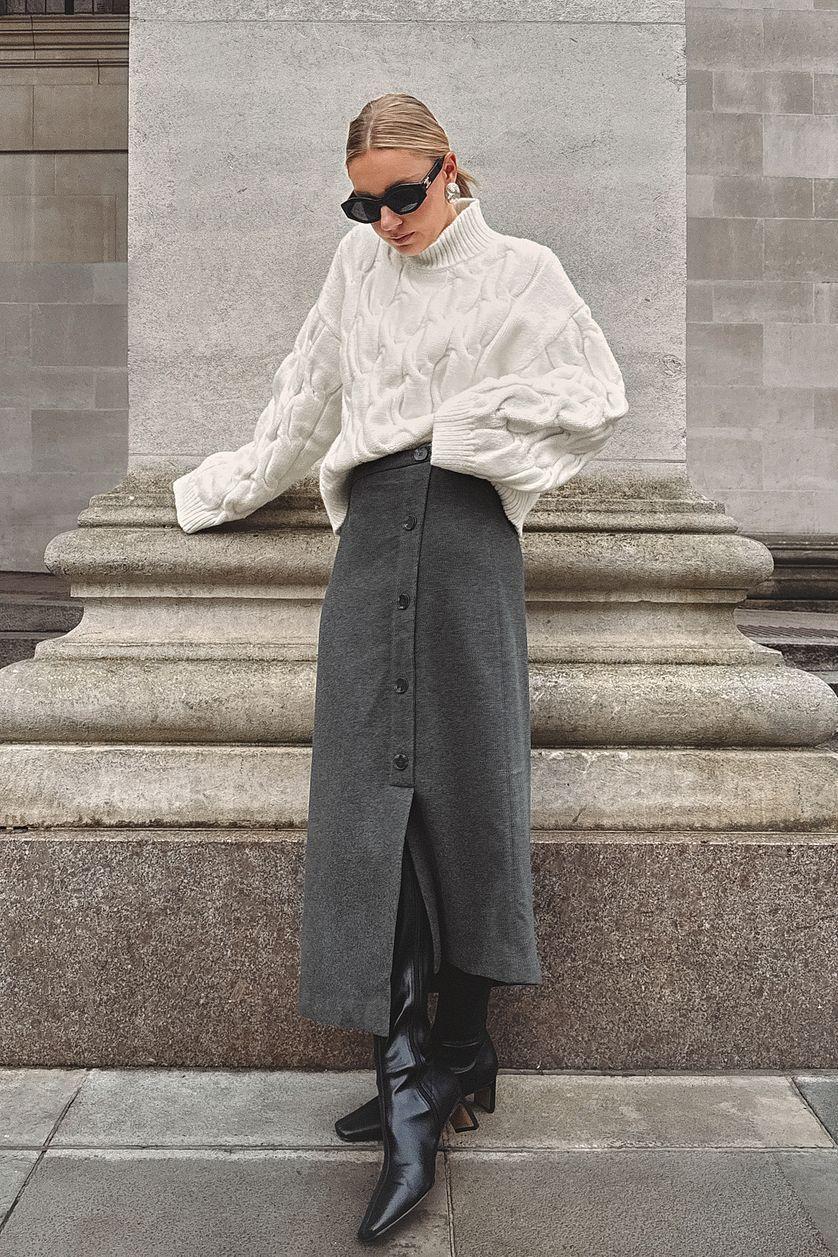 Structured Knitted Sweater Product Image