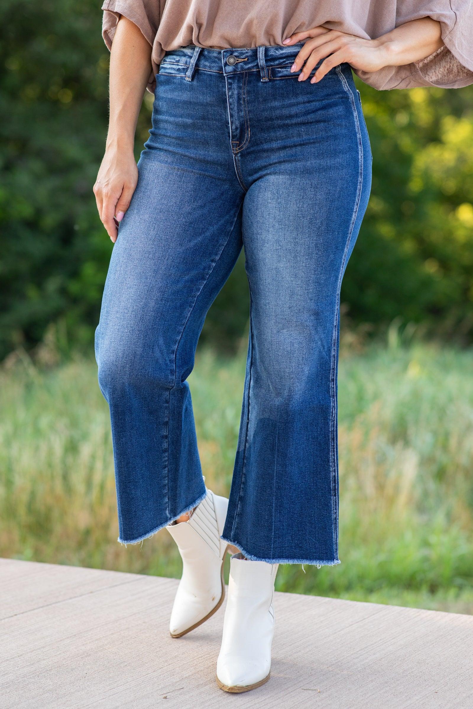 Mica High Rise Crop Wide Leg Jean Product Image