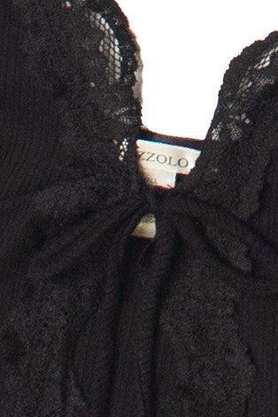 Tie Front Lace Trim Cami Product Image