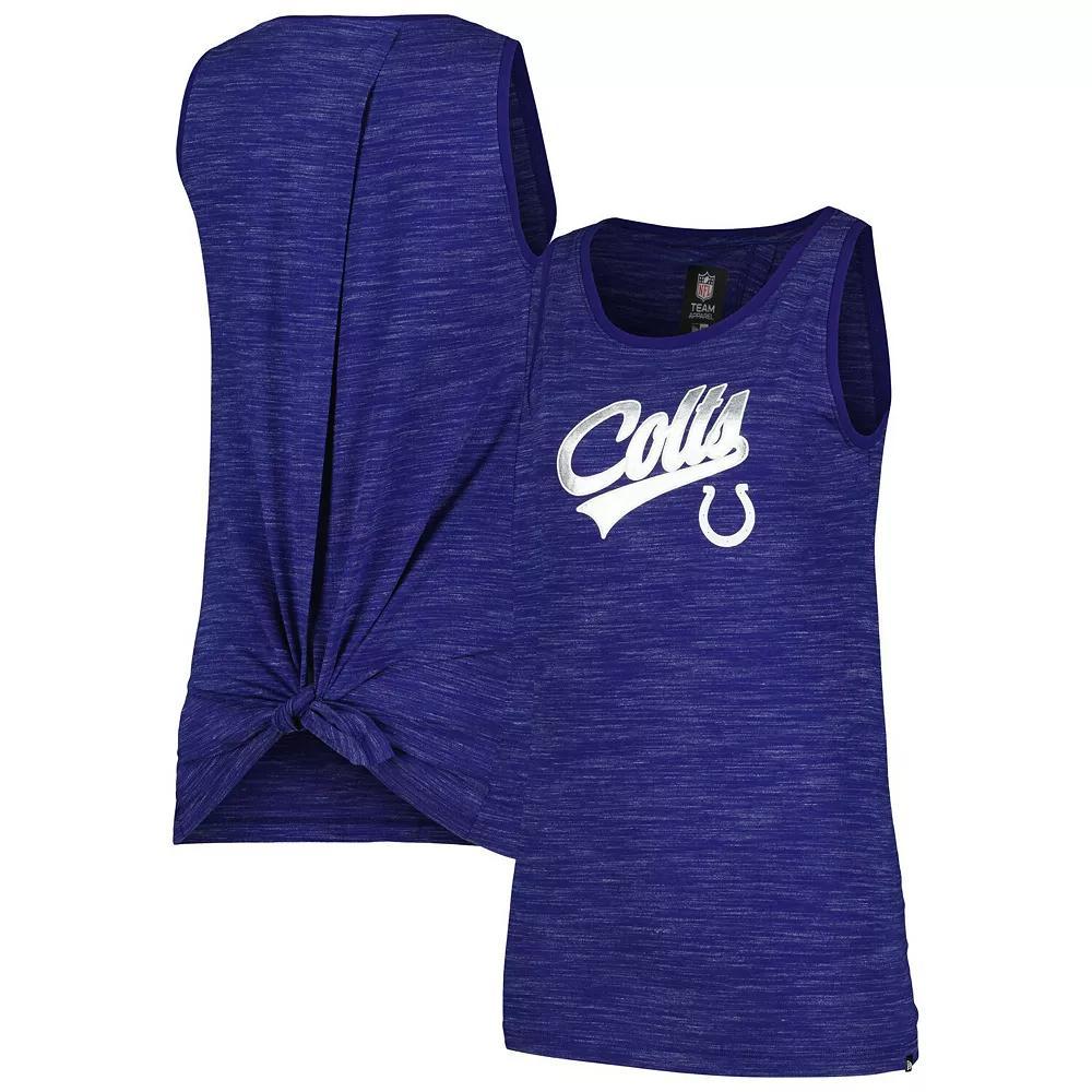 Women's New Era  Royal Indianapolis Colts  Space Dye Active Tank Top, Size: 2XL, Blue Product Image
