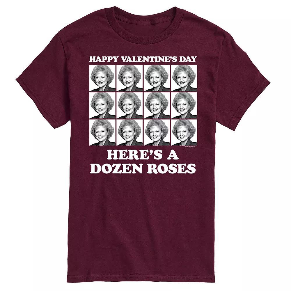 Men's Golden Girls Dozen Roses Tee, Size: XXL, Red Product Image