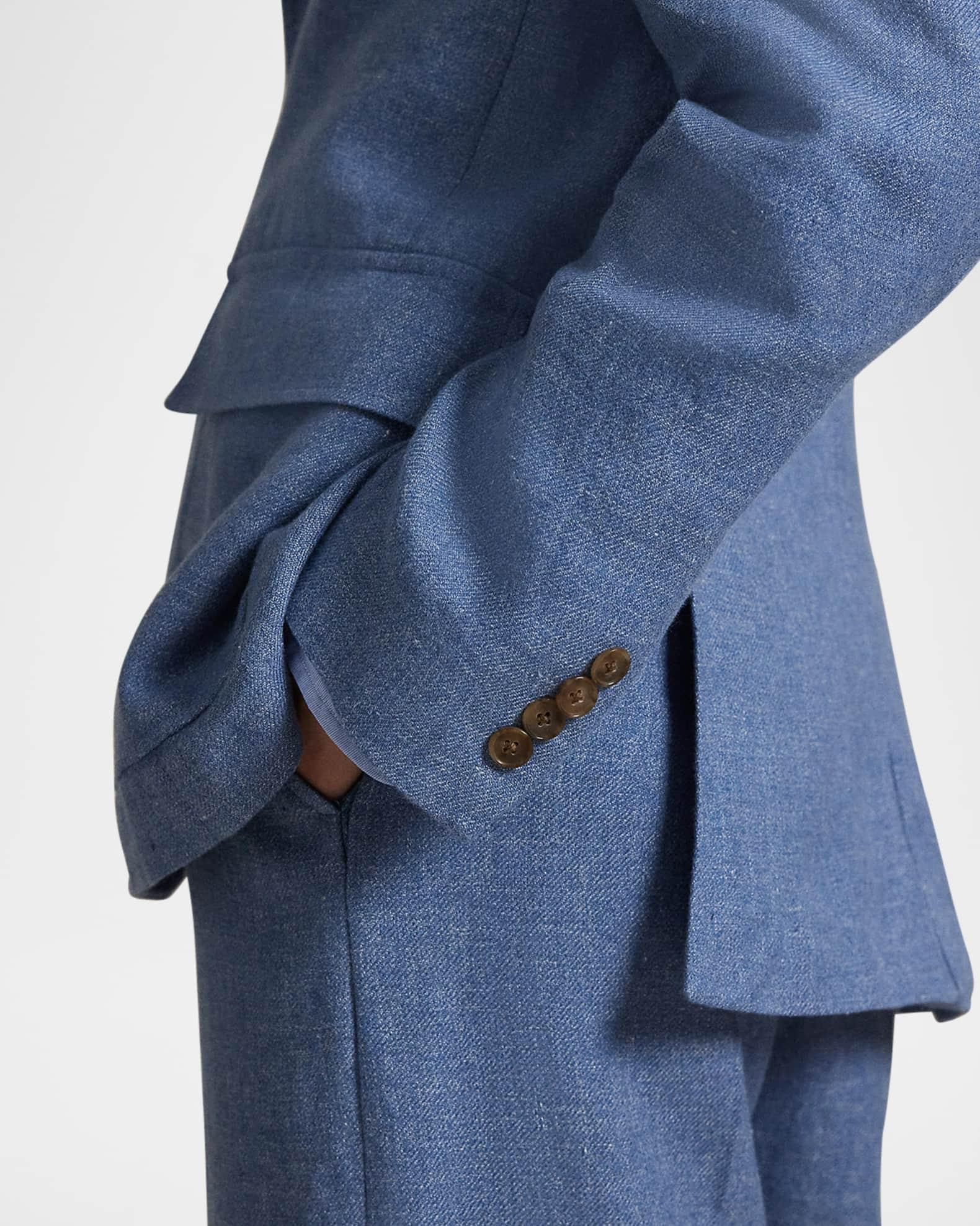 Linen-Cotton Twill Blazer Product Image