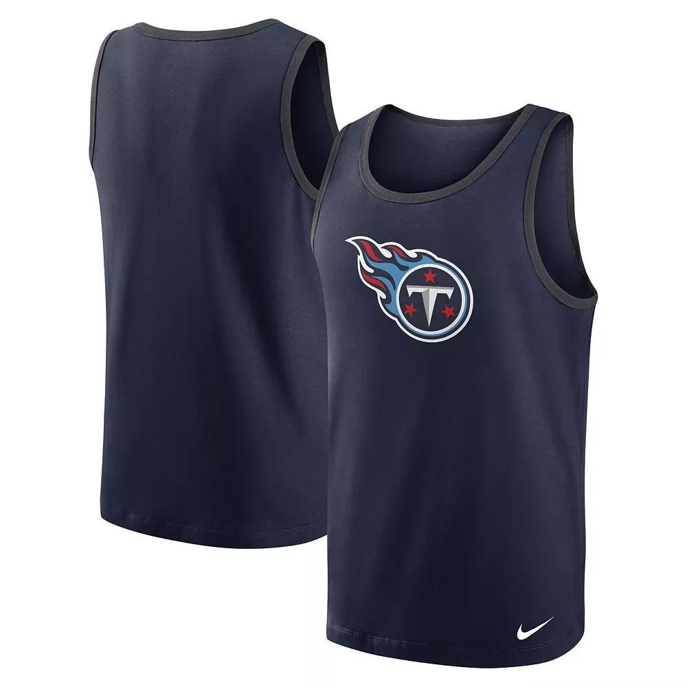 Men's Nike Navy Tennessee Titans Tri-Blend Tank Top,  Product Image