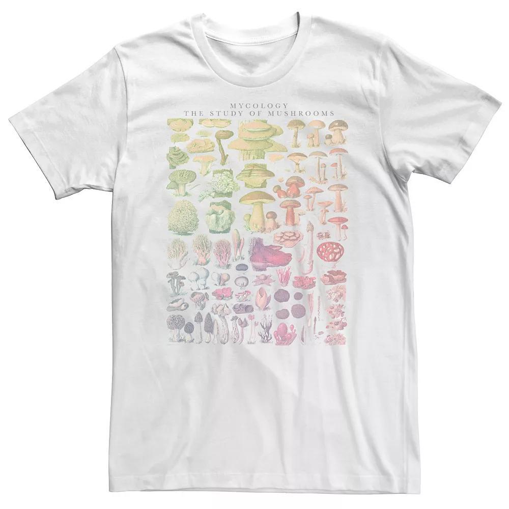 Big & Tall Trendy Mycology Study Of Mushrooms Collage Tee, Men's,  Product Image