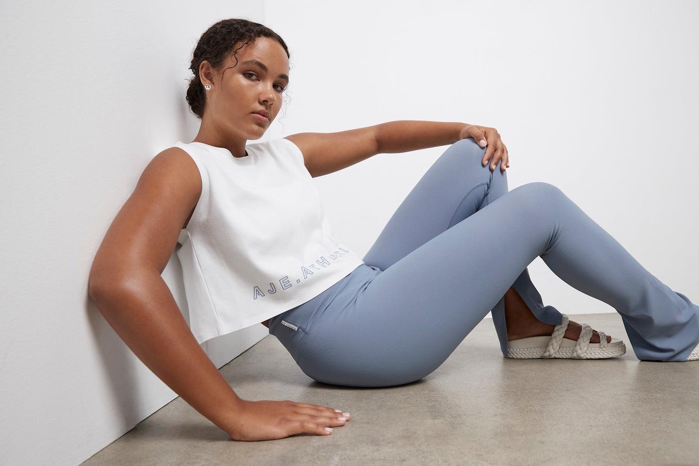 High Waist Split Hem Legging 205 Product Image