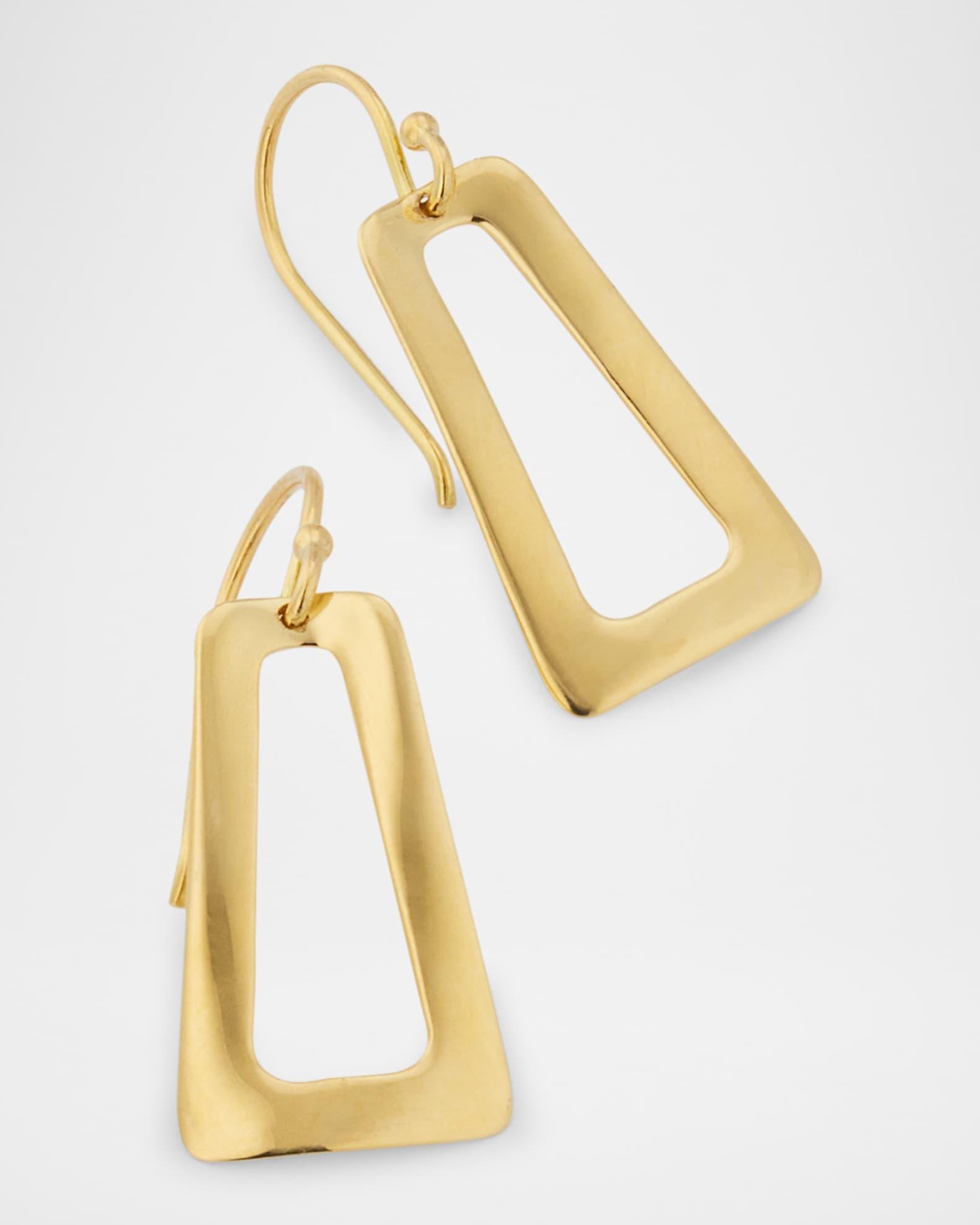 18K Classico Small Wavy Open Shape Earrings Product Image