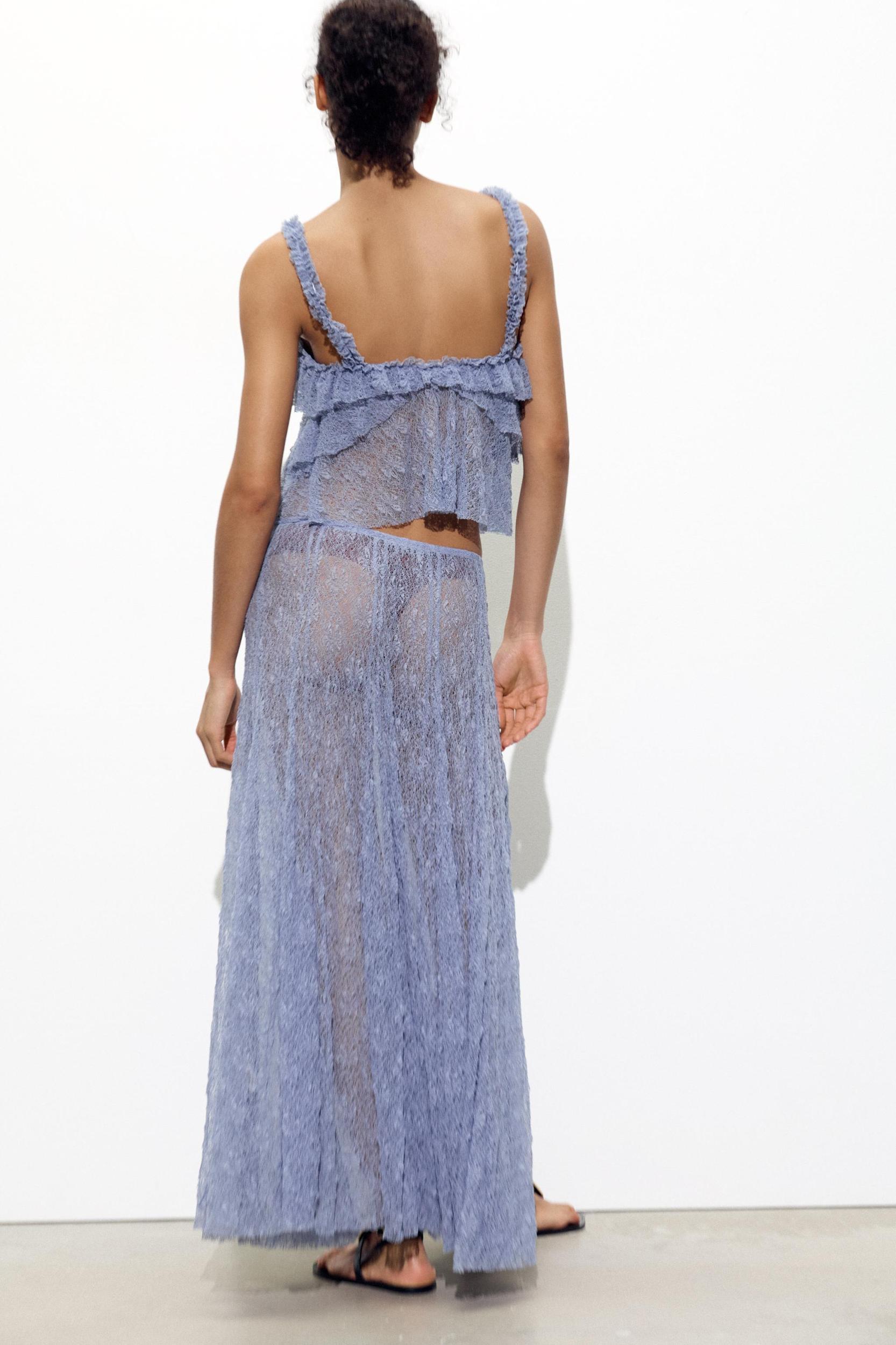 LACE RUFFLE TOP Product Image