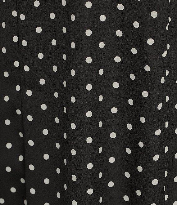 I.N. San Francisco Square Neck Short Puff Sleeve Dotted Midi Dress Product Image