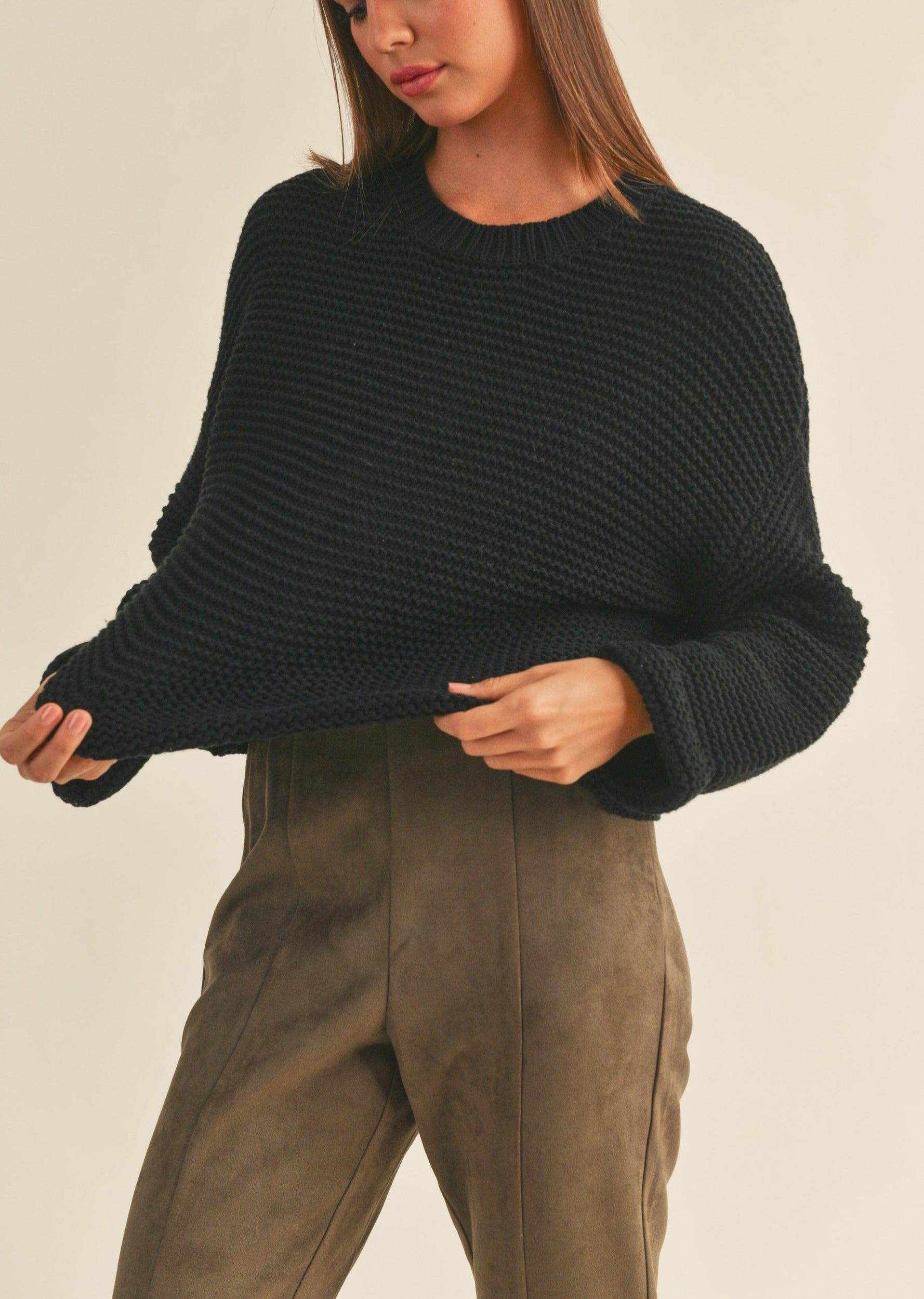 Knitted Round Neck Sweater Product Image