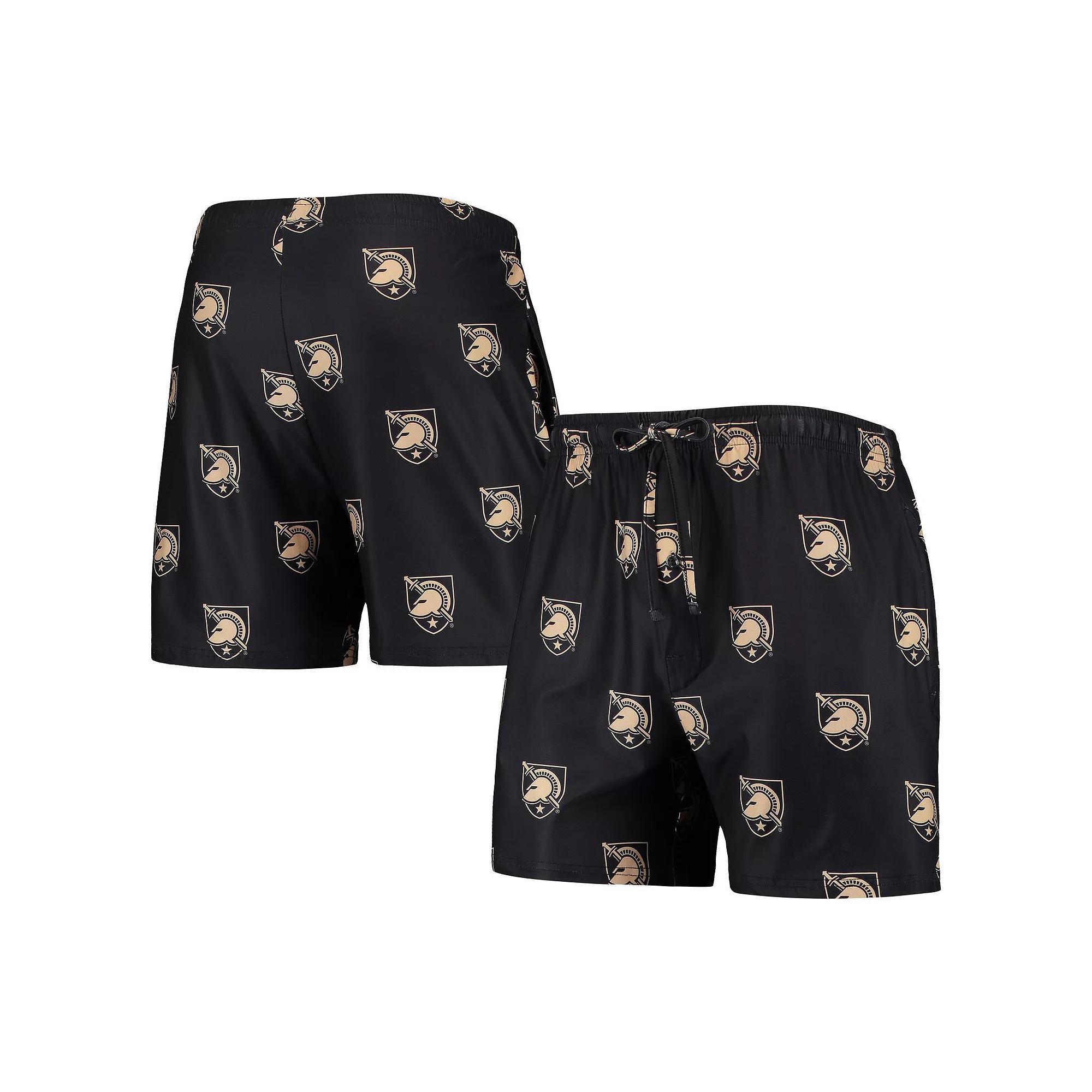 Men's Concepts Sport Black Army Black Knights Flagship Allover Print Jam Shorts, Size: Large, Nc2 Black Product Image