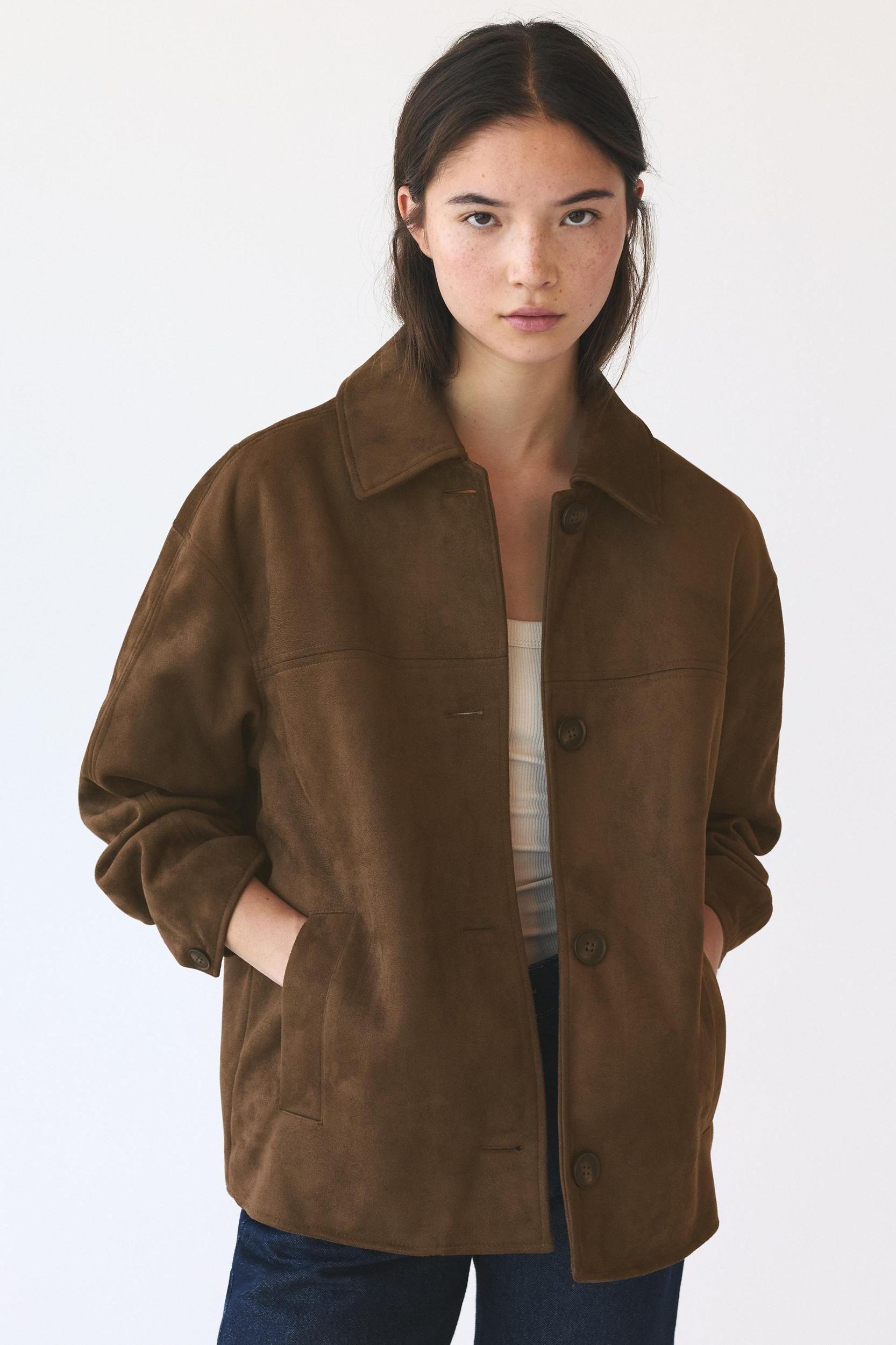 Faux suede jacket Product Image