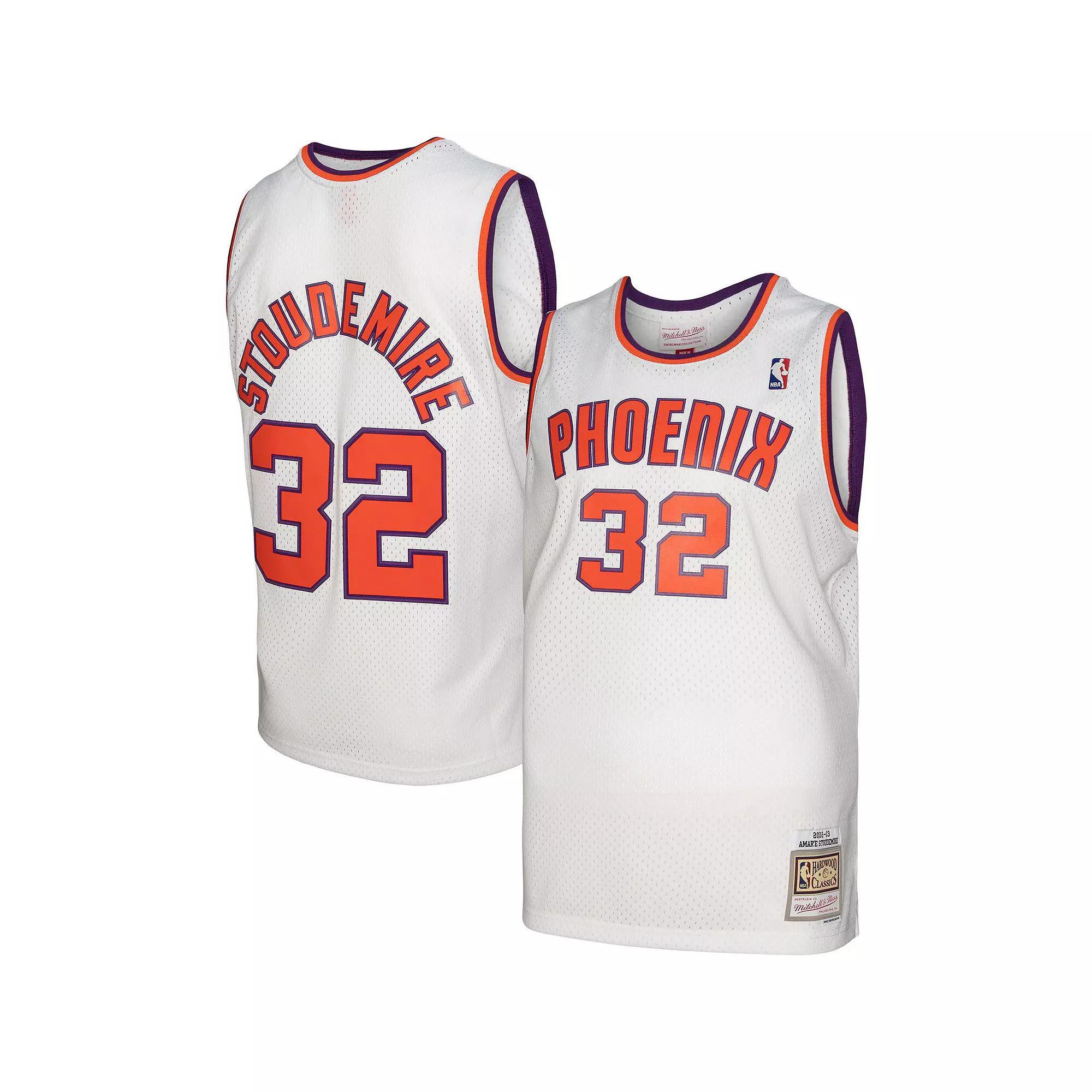 Men's Mitchell & Ness Amar'e Stoudemire White Phoenix Suns 2002-03 Hardwood Classics Swingman Jersey, Size: Medium, Phx White Product Image