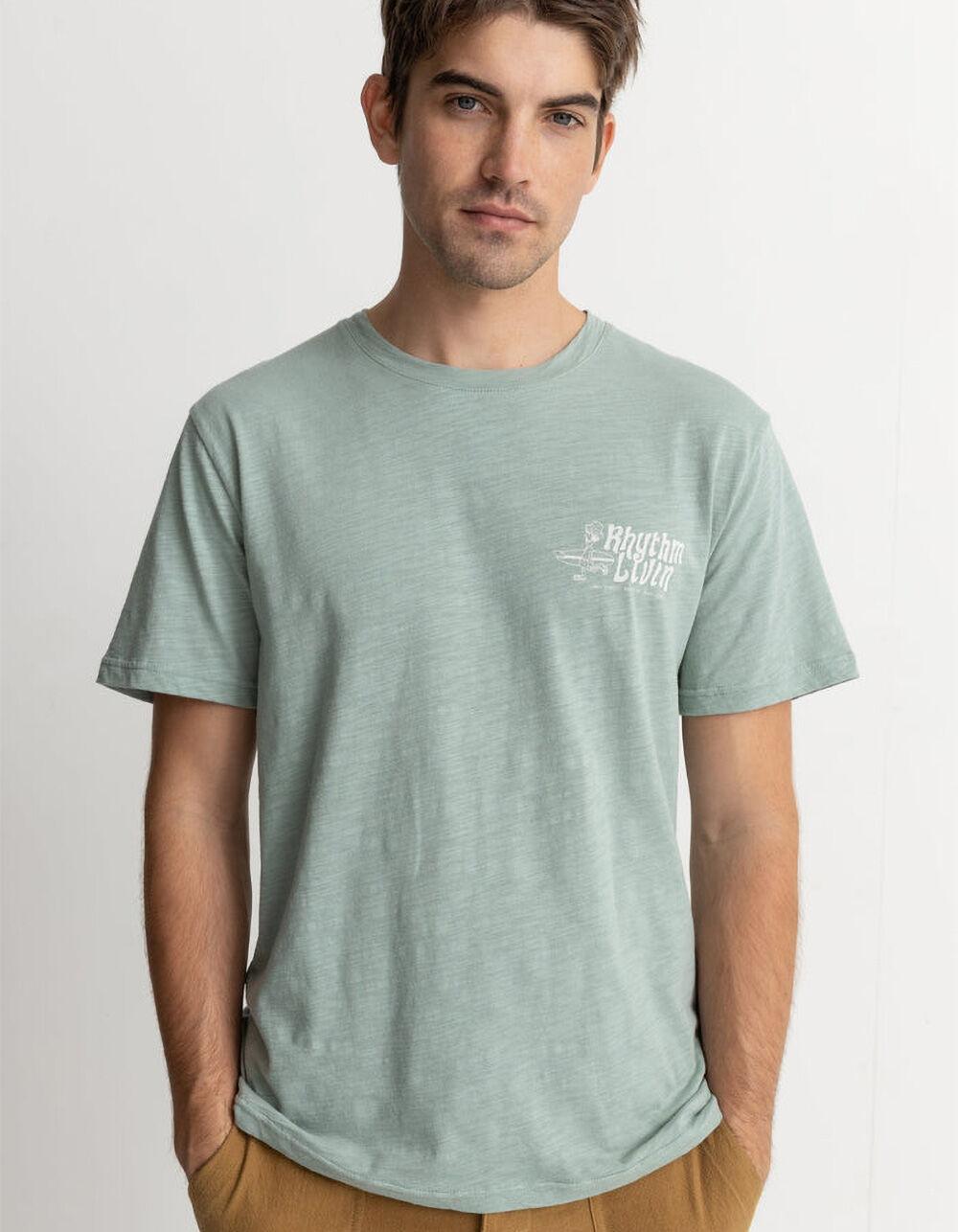 RHYTHM Livin Slub Mens Tee - SEAFOAM Product Image
