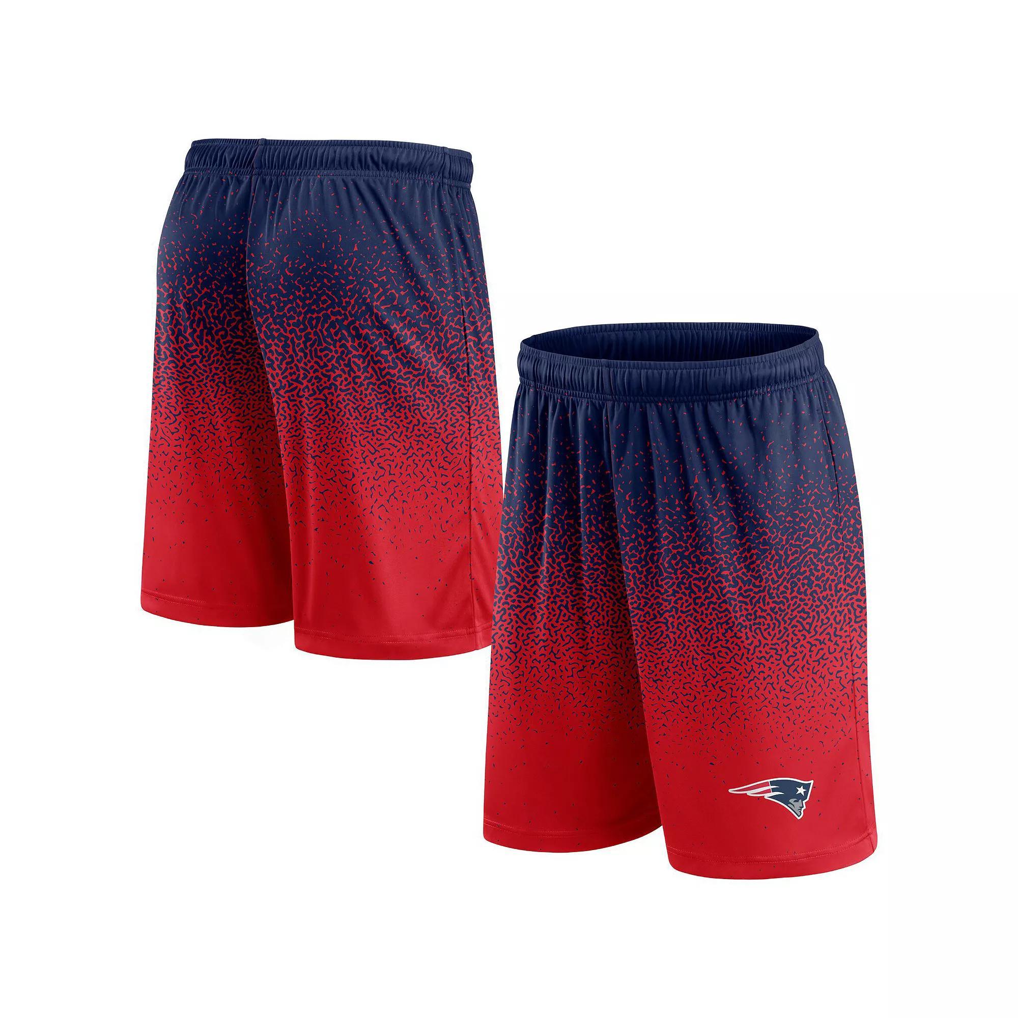 Men's Fanatics Branded Navy/Red New England Patriots Ombre Shorts, Size: 4XL, Blue Product Image