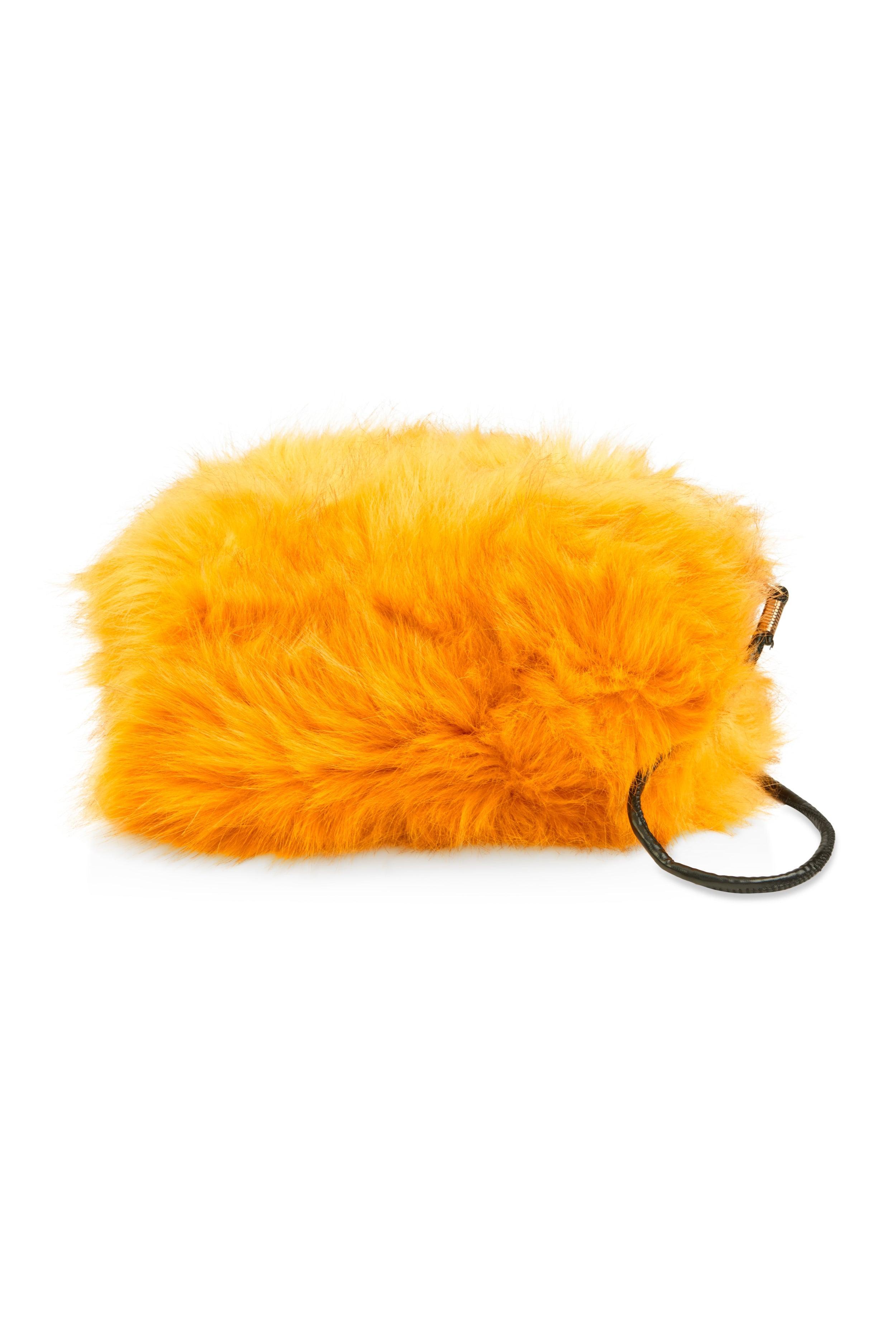 Womens Faux Fur Muff Crossbody Bag Product Image