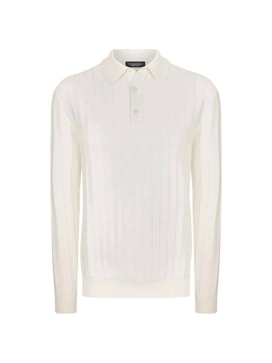 Mens Three-Button Polo Shirt Product Image