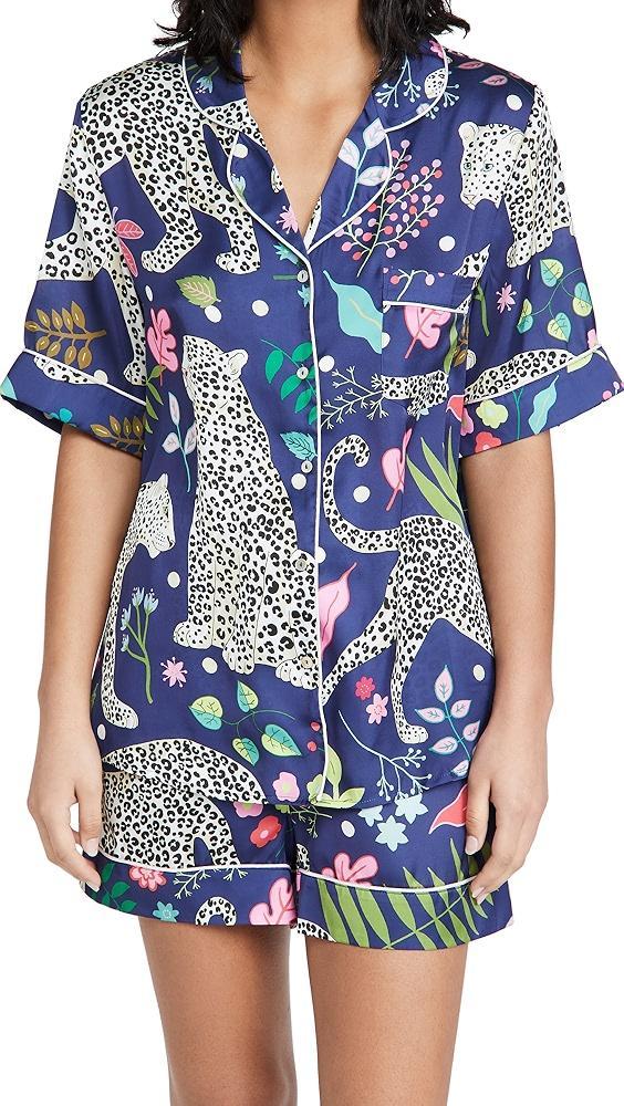 Karen Mabon Snow Leopard Short Pajama Set | Shopbop Product Image