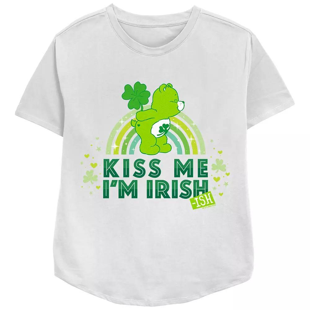 Women's Care Bears Kiss Me I'm Irish Graphic Tee, Girl's, Size: XXL, White Product Image