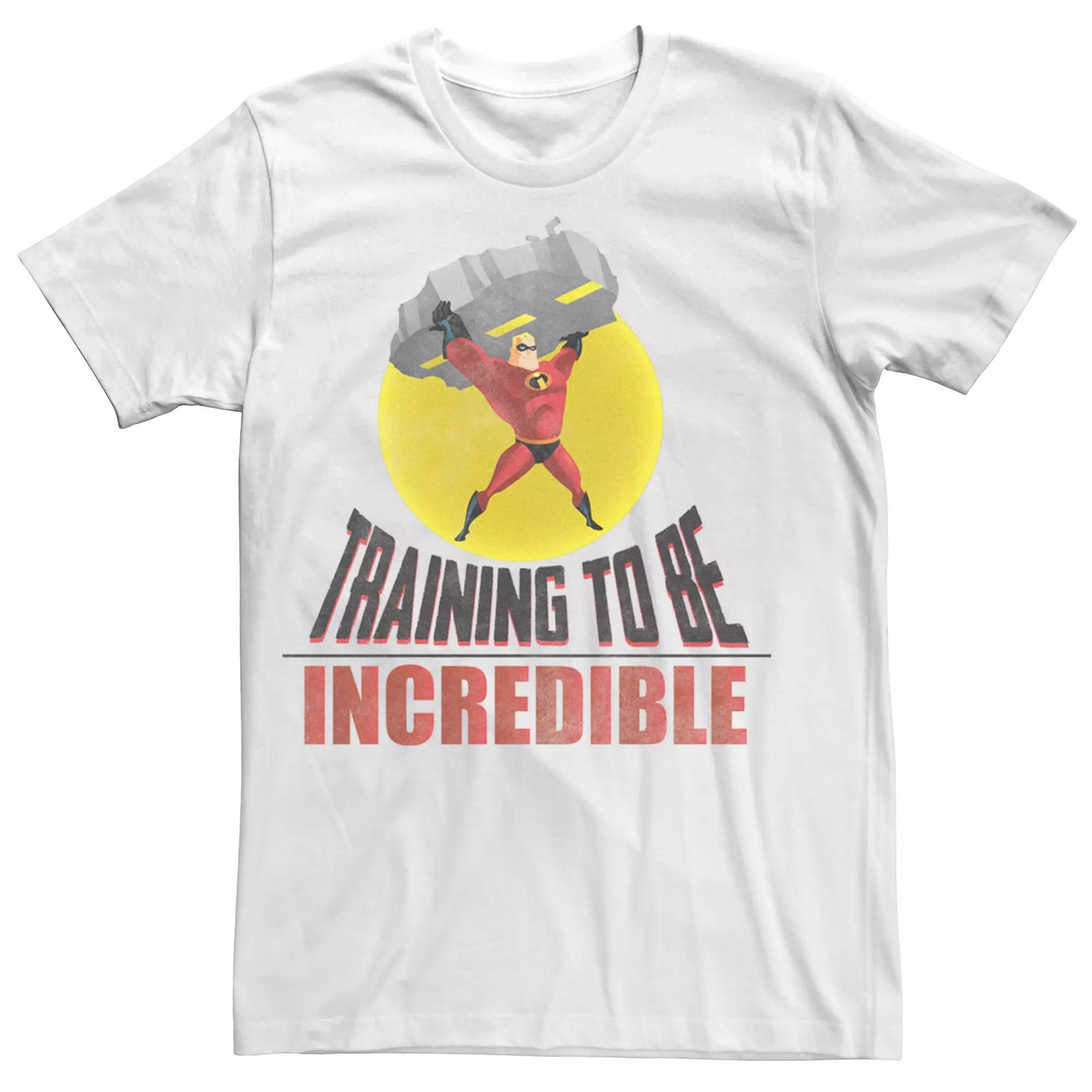 Disney / Pixar's The Incredibles Men's Training To Be Incredible Tee, Size: XL, White Product Image