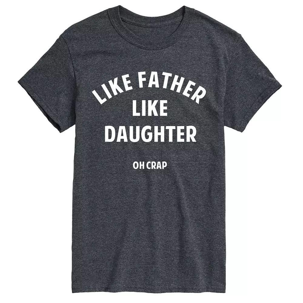 Big & Tall Father Like Daughter Tee, Men's, Size: XL Tall, Gray Product Image