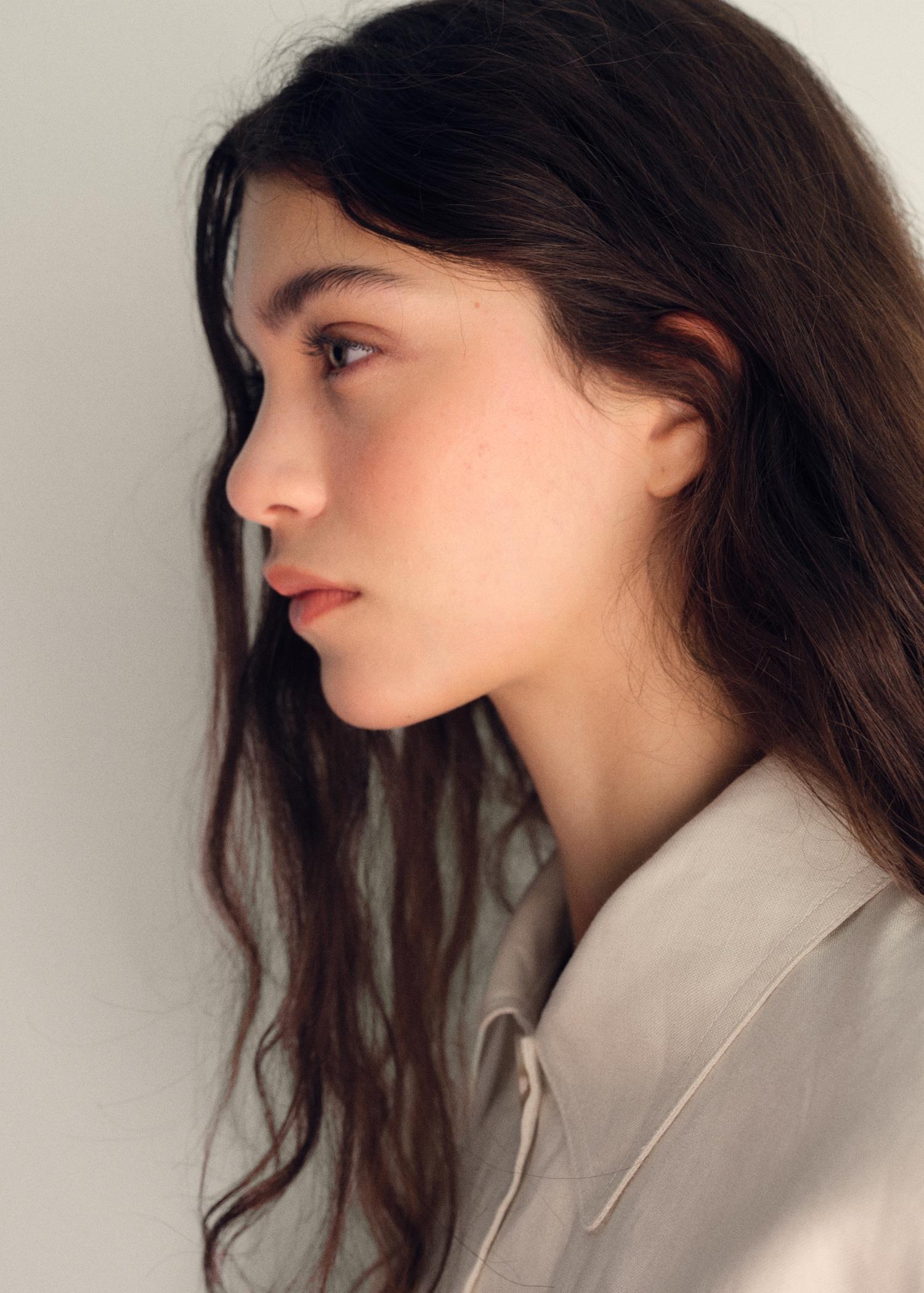 Pocket linen-blend jacket - Women | MANGO USA Product Image