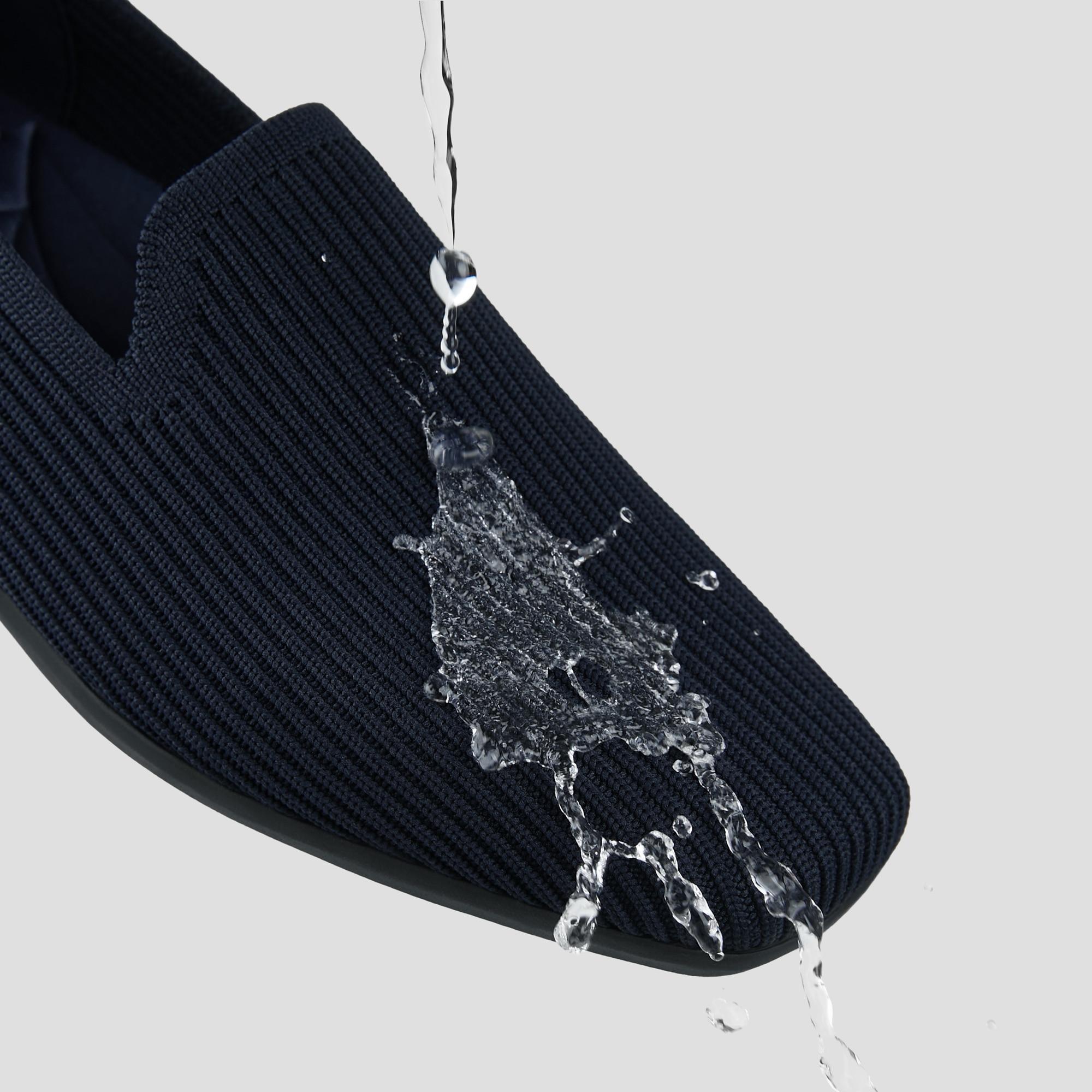 Water-Repellent Square-Toe Loafers (Samantha Walker) Product Image