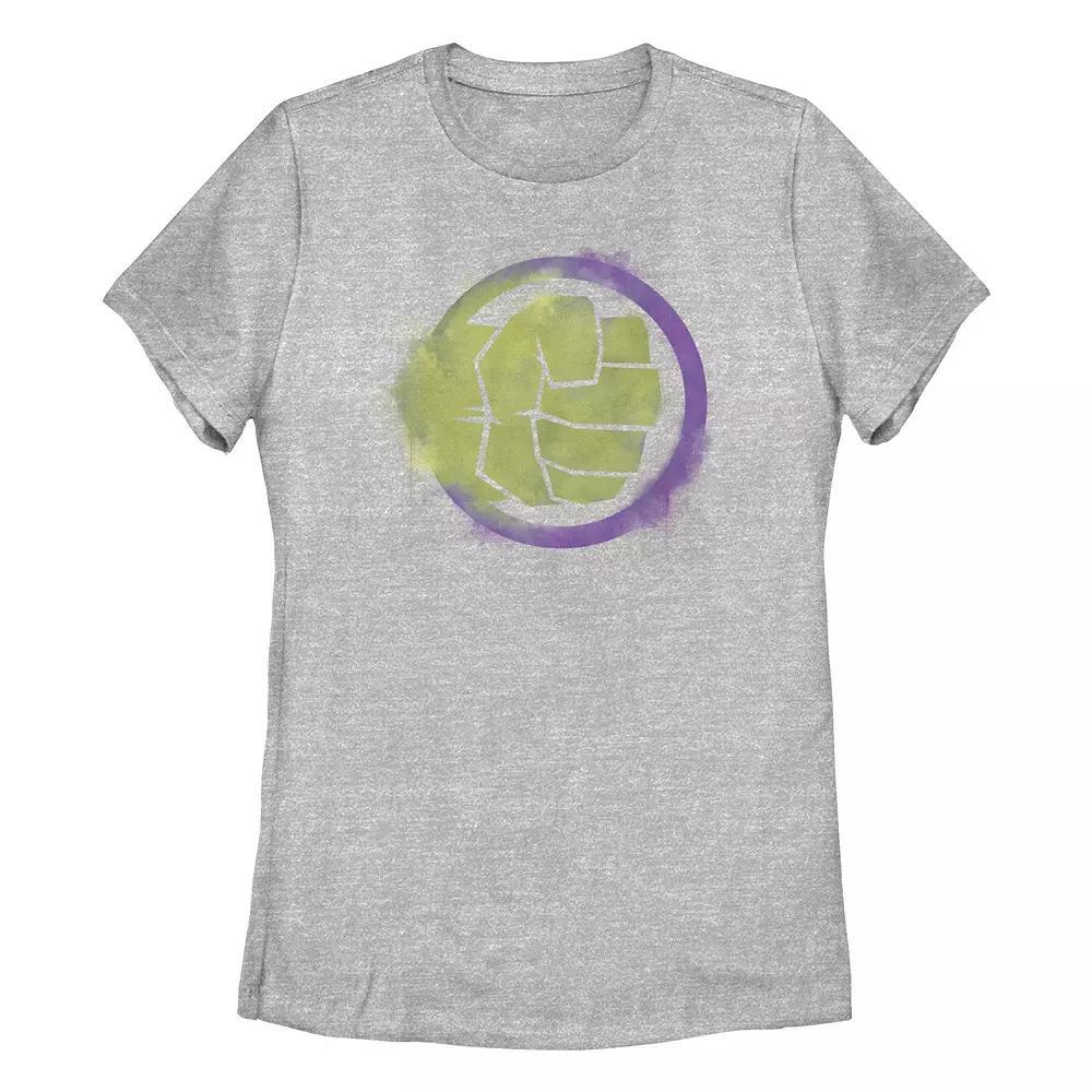 Juniors' Marvel Hulk Spray Paint Logo Tee, Girl's,  Product Image