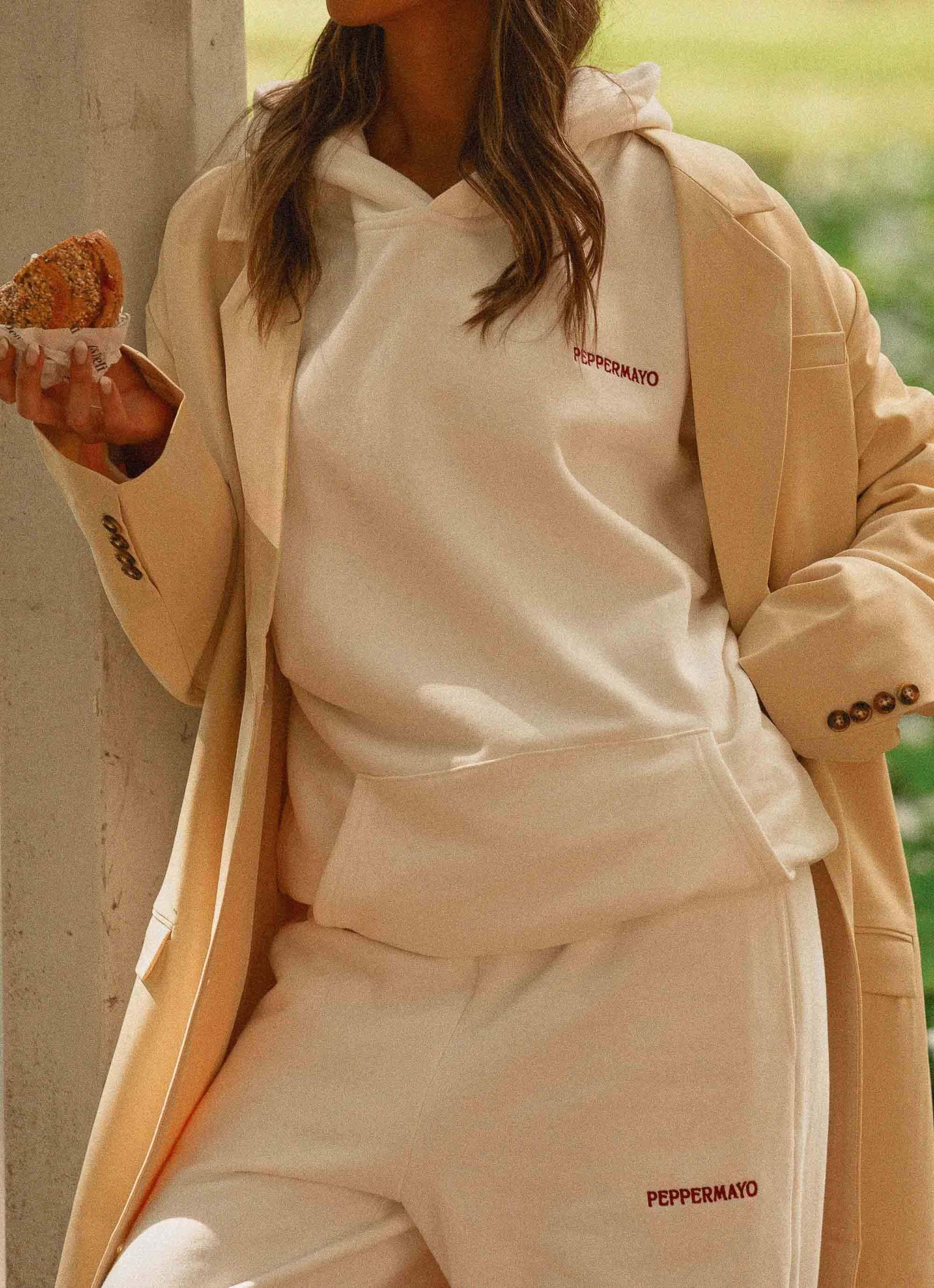 Signature Oversized Hoodie - Ivory Product Image