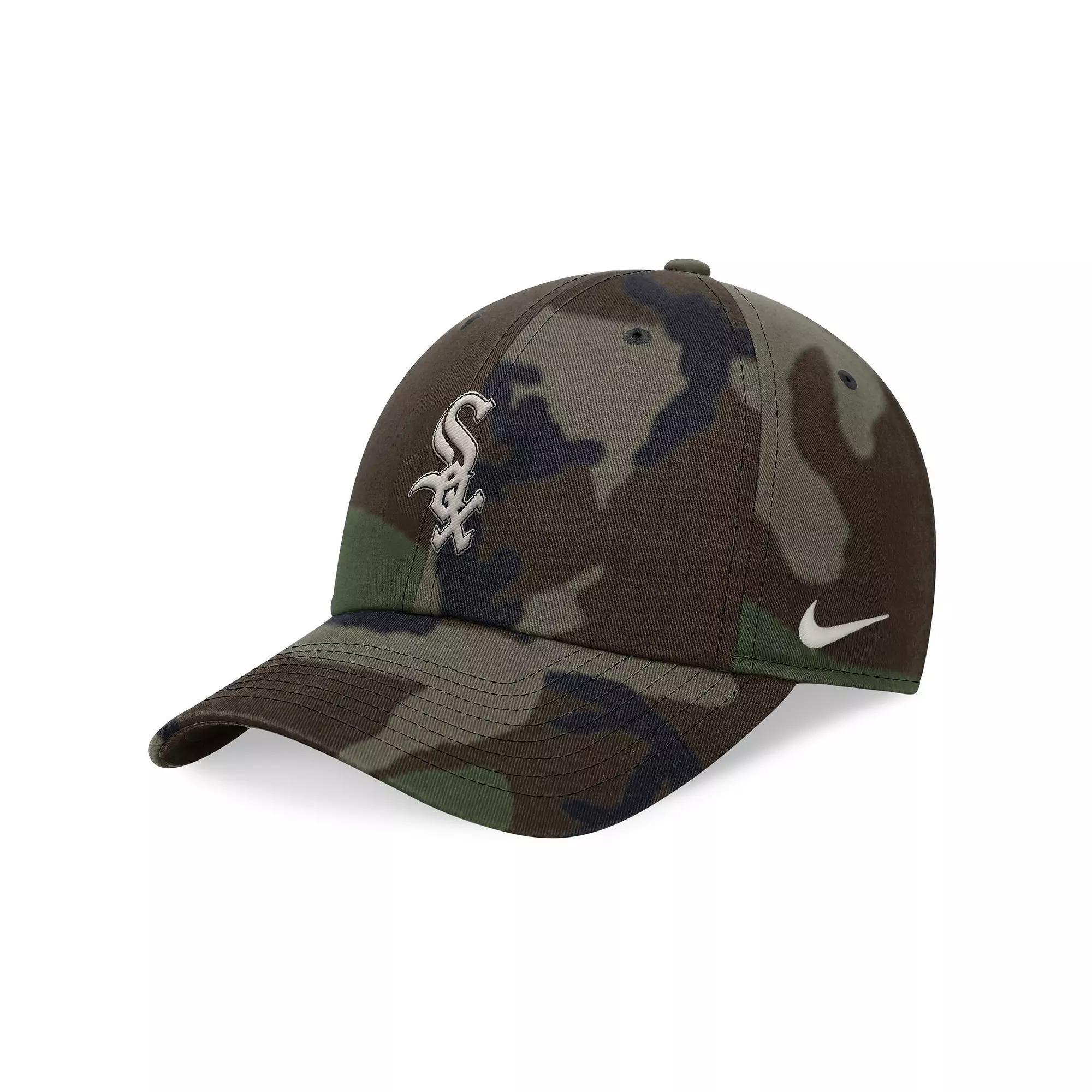 Men's Nike Camo Chicago White Sox Club Adjustable Hat, Size: Medium/Large, Green Product Image
