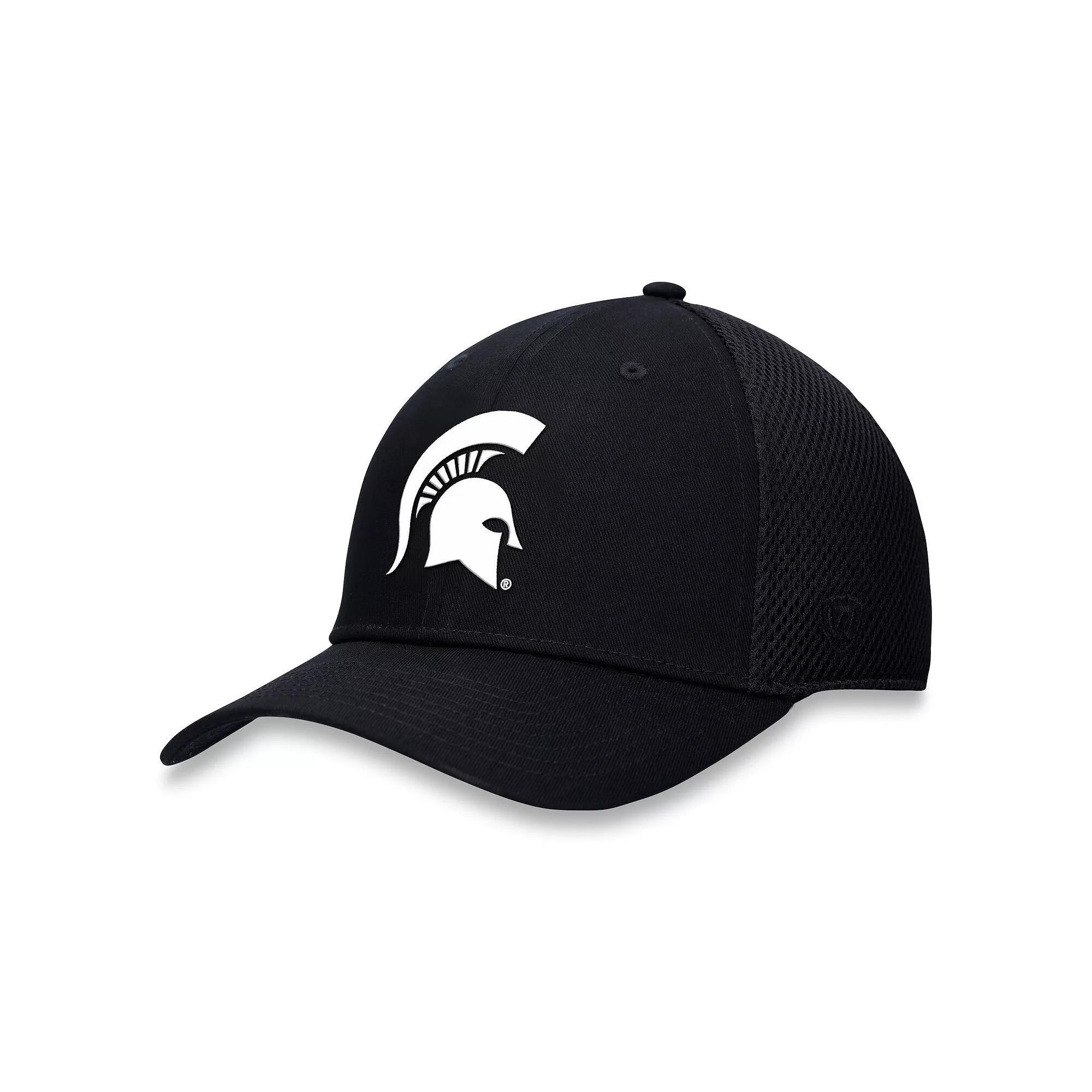 Men's Top of the World Black Michigan State Spartans Spacer Flex Hat, Size: Large/XL Product Image