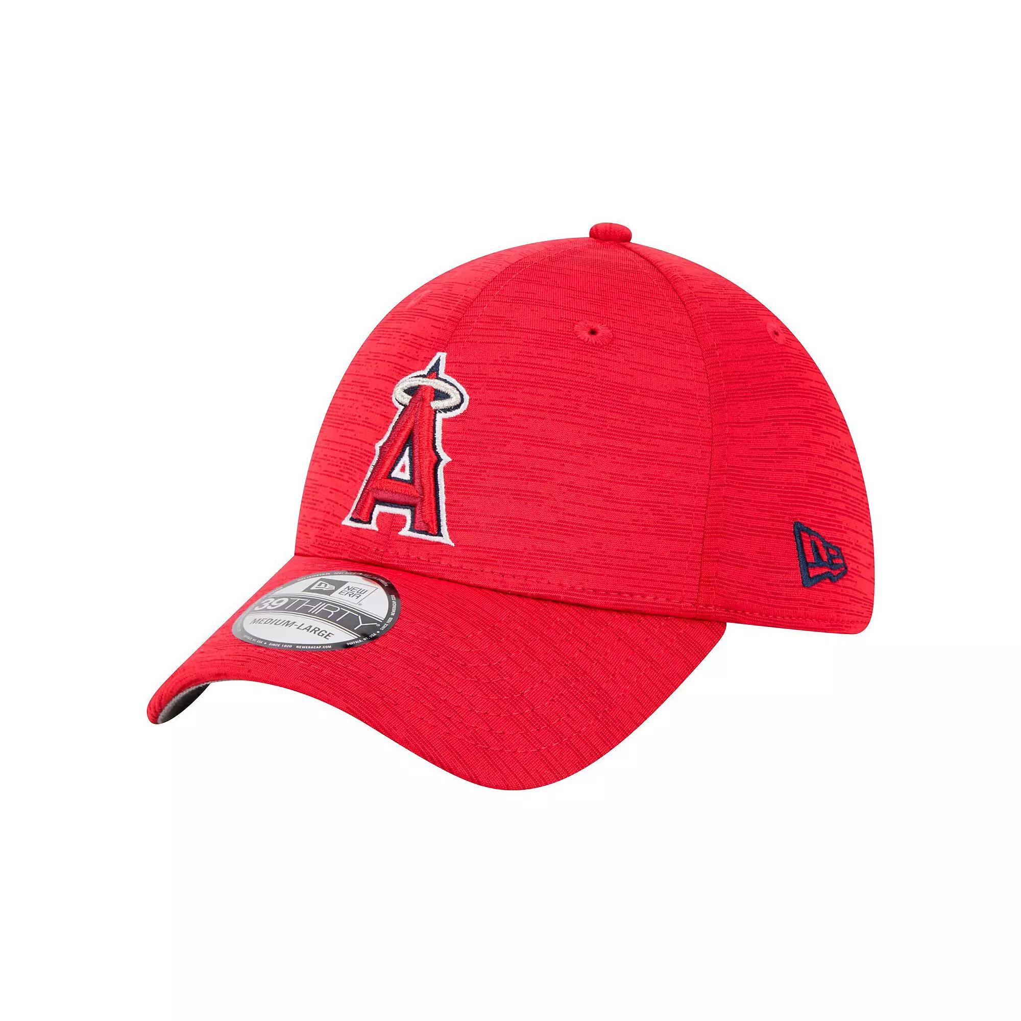 Men's New Era Red Los Angeles Angels Tech 39THIRTY Flex Hat,  Product Image
