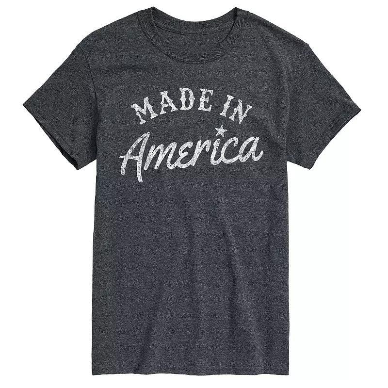 Big & Tall Made In America Tee, Mens Blue Product Image