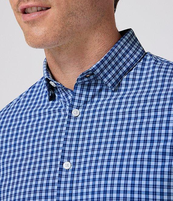 Mizzen+Main Performance Stretch Leeward No Tuck Ben Plaid Long Sleeve Woven Shirt Product Image