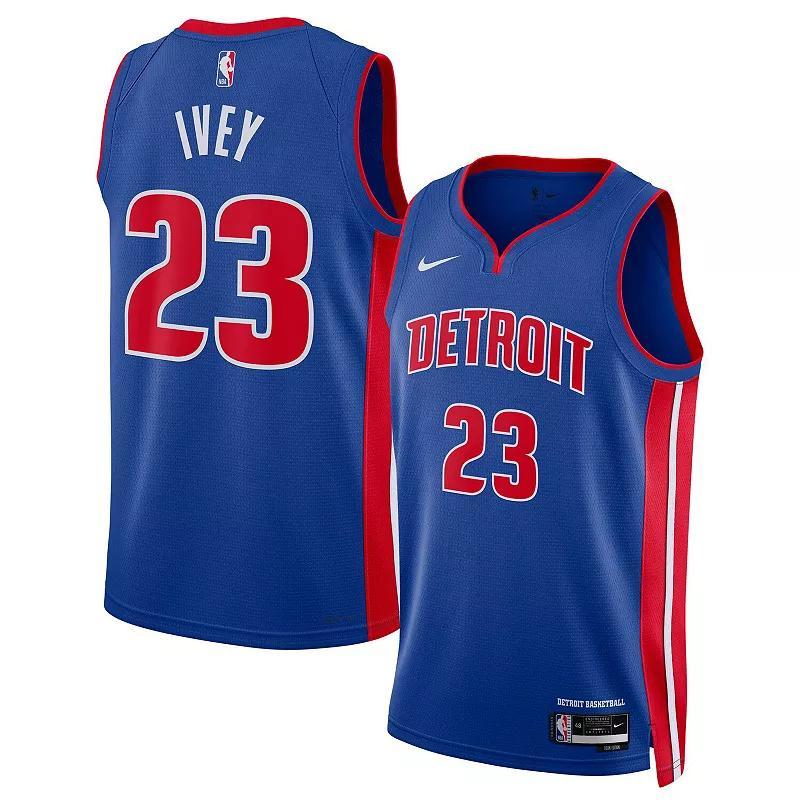 Detroit Pistons Icon Edition 2022/23 Nike Men's Dri-FIT NBA Swingman Jersey Product Image