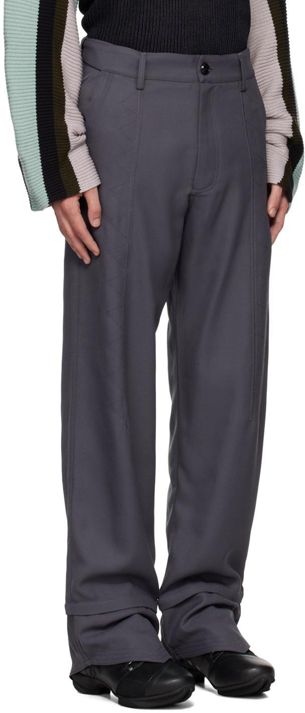 KIKO KOSTADINOV Gray Jacklight Trousers In Iron Grey Product Image