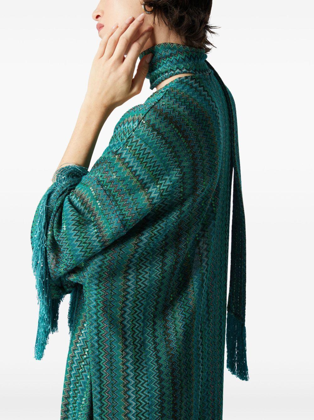 zigzag kaftan dress Product Image