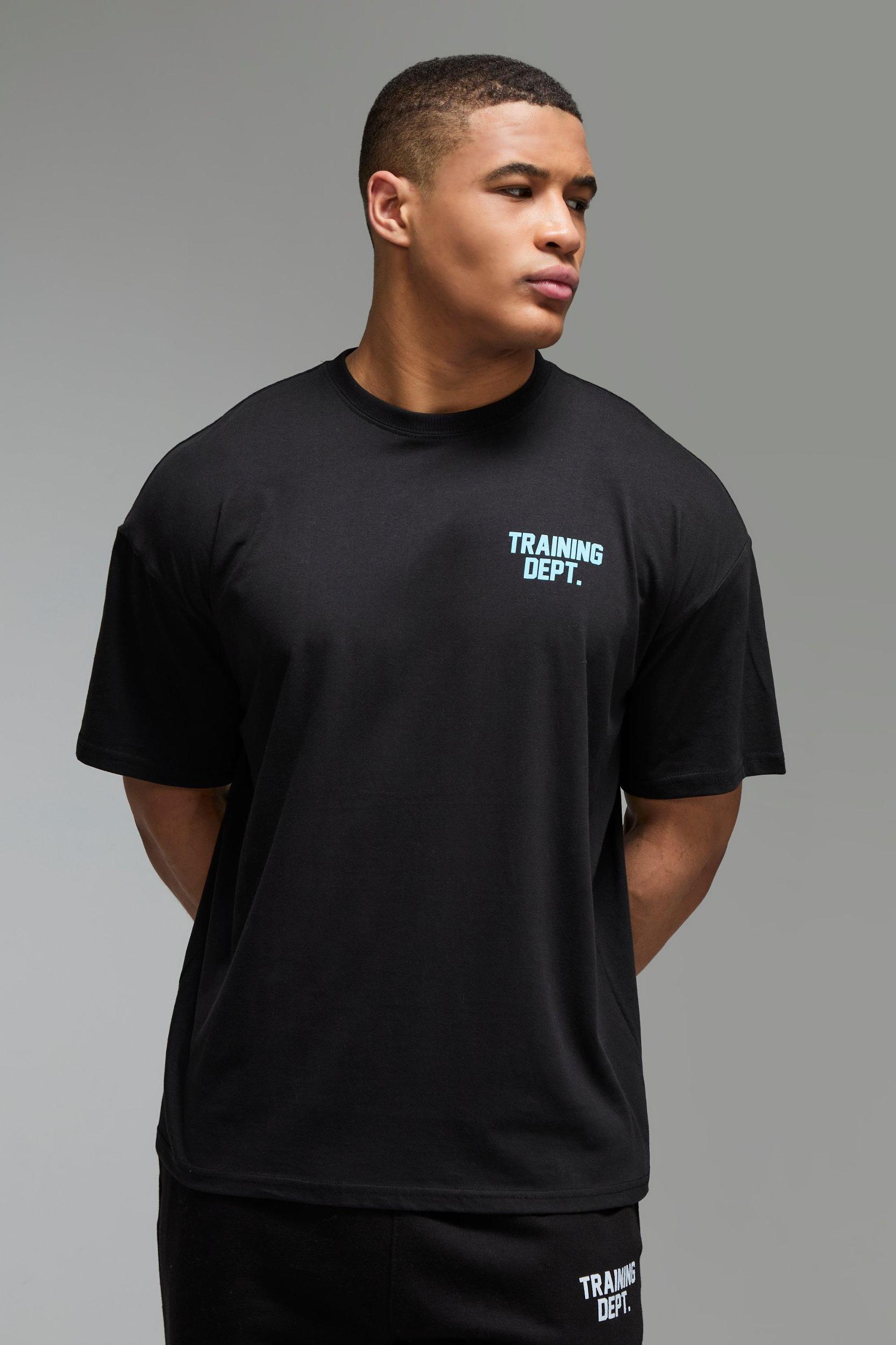 Man Active Training Dept Oversized T-shirt | boohooMAN USA Product Image