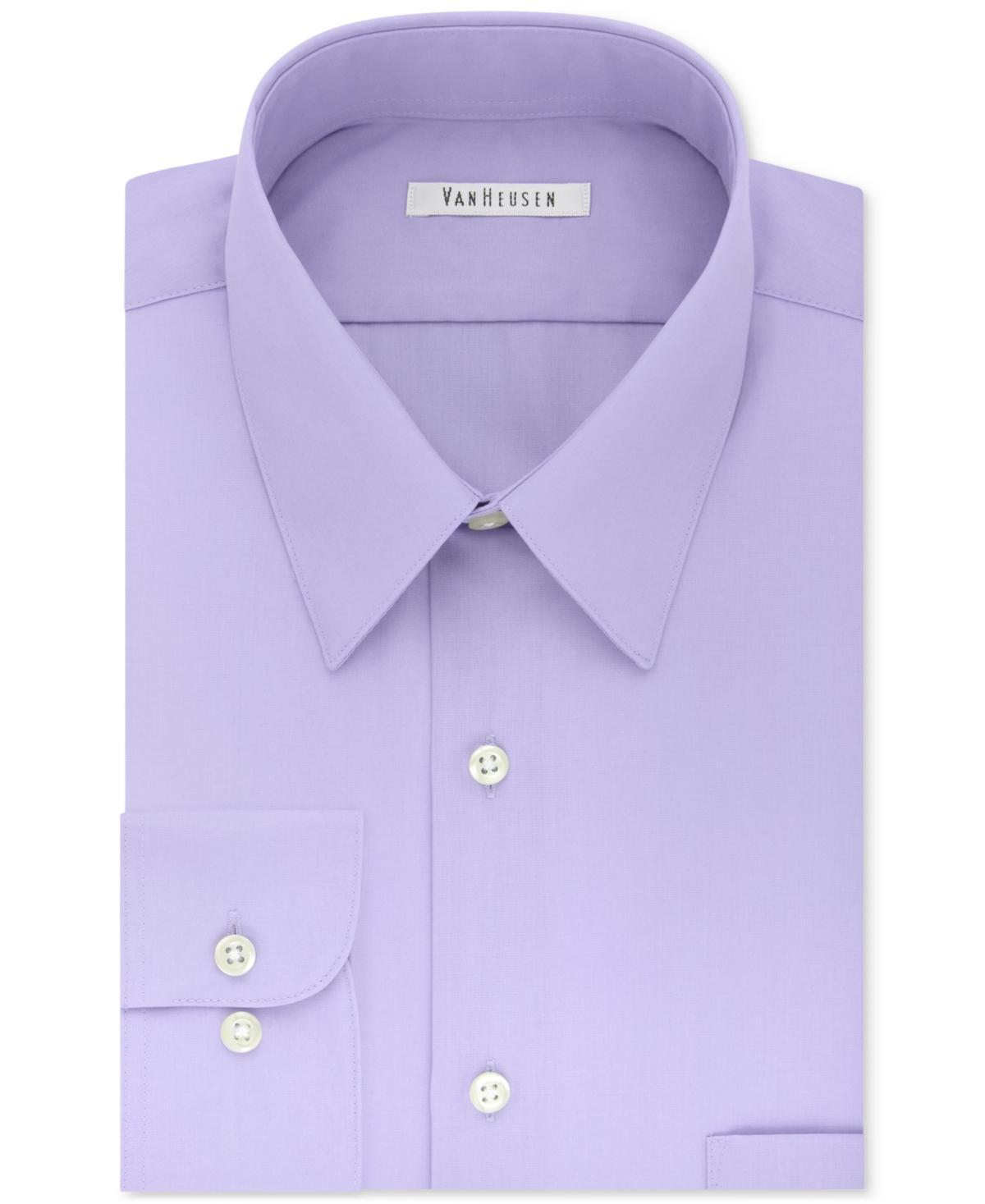 Calvin Klein Mens Slim-Fit Non-Iron Spread Collar Herringbone Dress Shirt Product Image