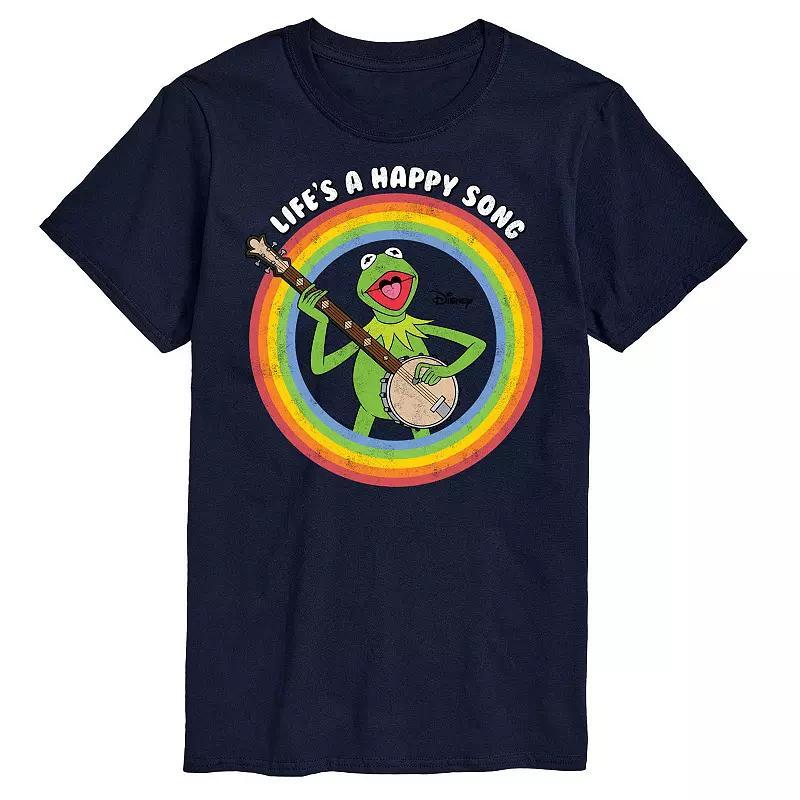 Disney's Men's The Muppets Lifes A Happy Song Tee, Size: 4XB, Black Product Image