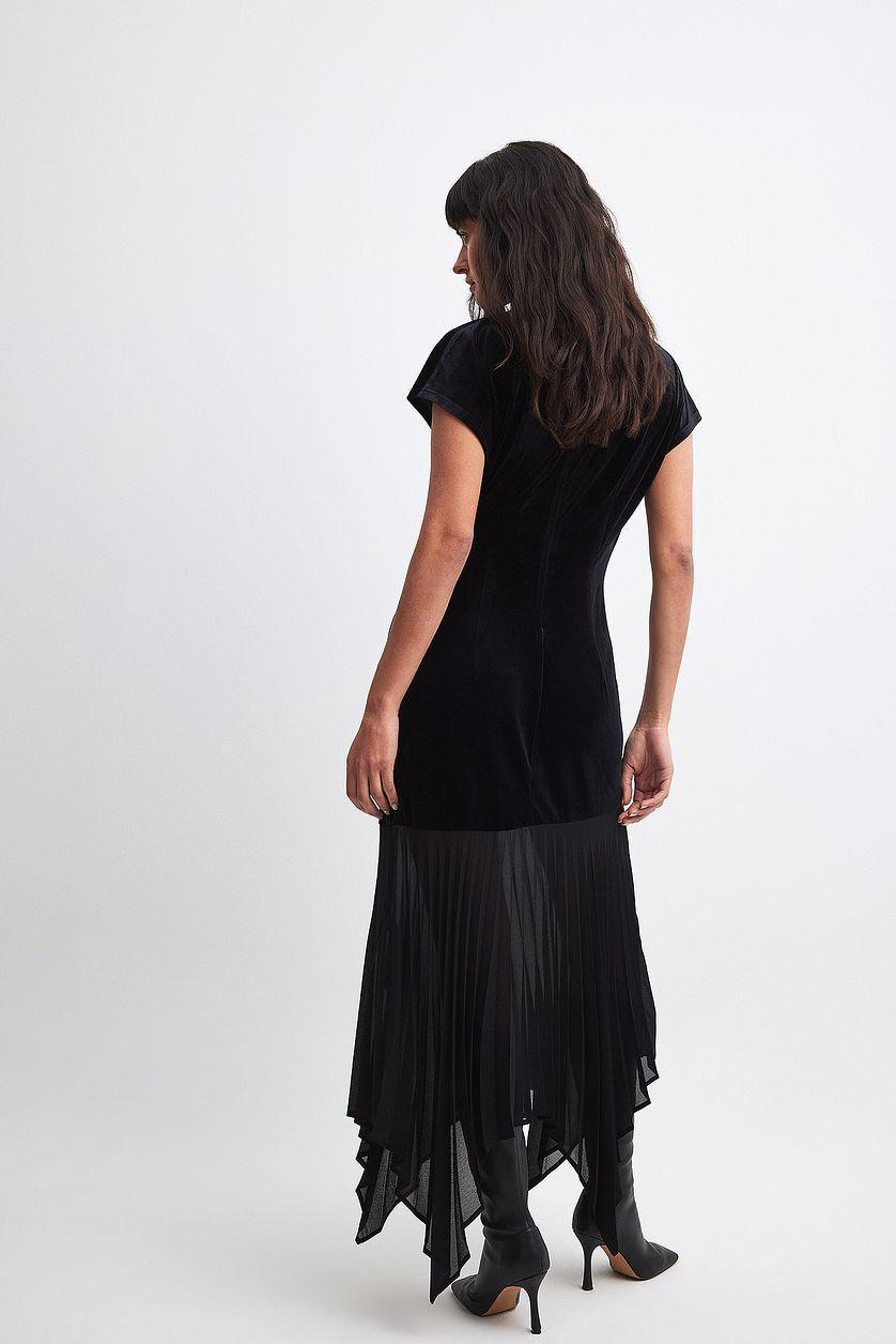 Pleated Skirt Midi Dress Product Image