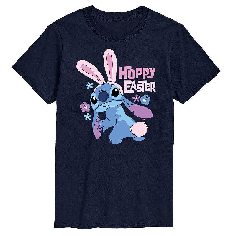 Disney's Lilo & Stitch Men's Hoppy Easter Tee Graphic Tee, Size: XL, Blue Product Image