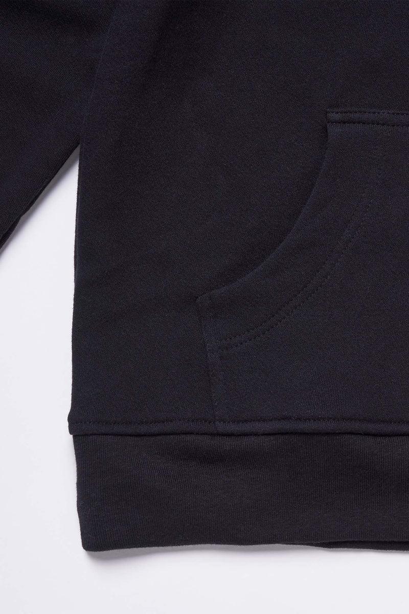 Men's Organic Hoodie Sweatshirt in Black Product Image