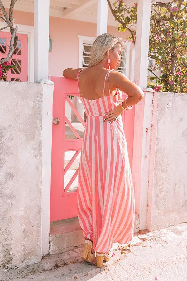 Bold And Brilliant Stripe Maxi Dress Product Image