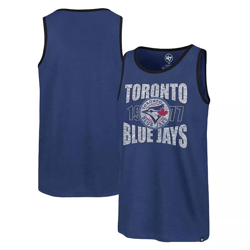 Men's '47 Royal Toronto Blue Jays Upload Franklin Tank Top, Size: 2XL, Jay Blue Product Image