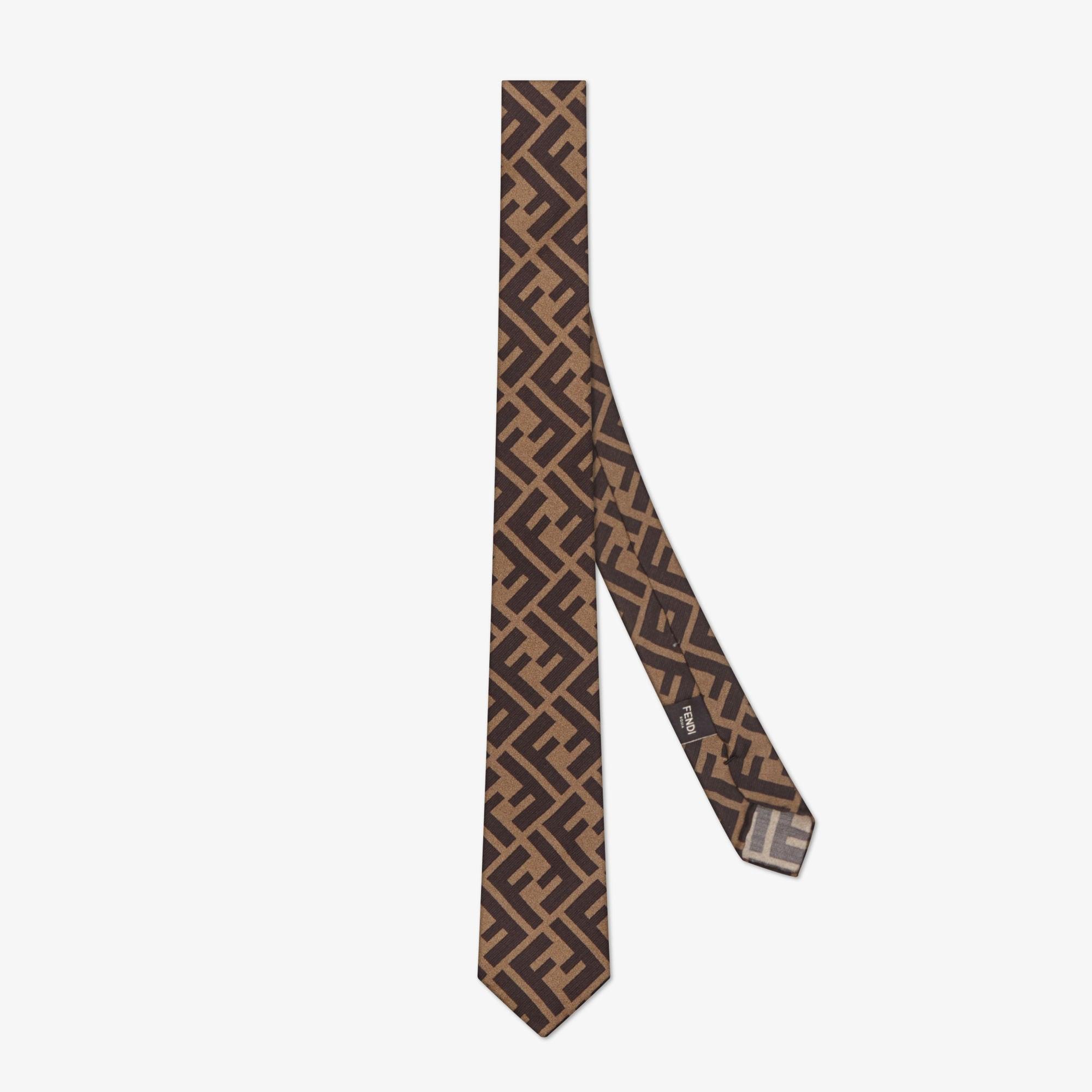 TieBrown silk necktie Product Image