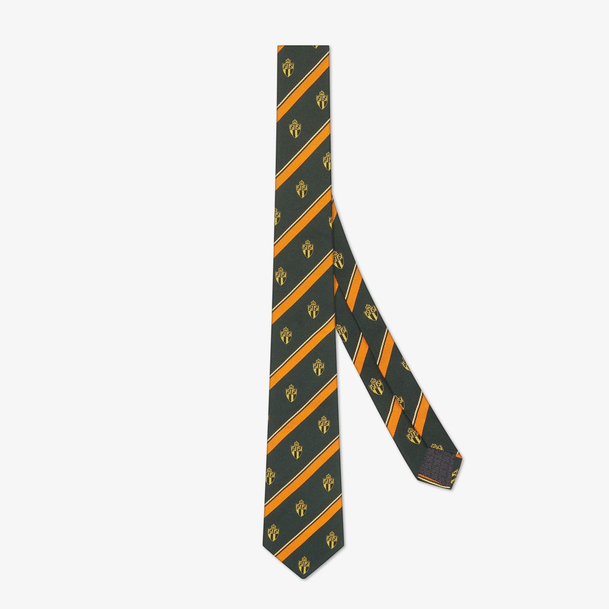 TieGreen jacquard silk tie Product Image